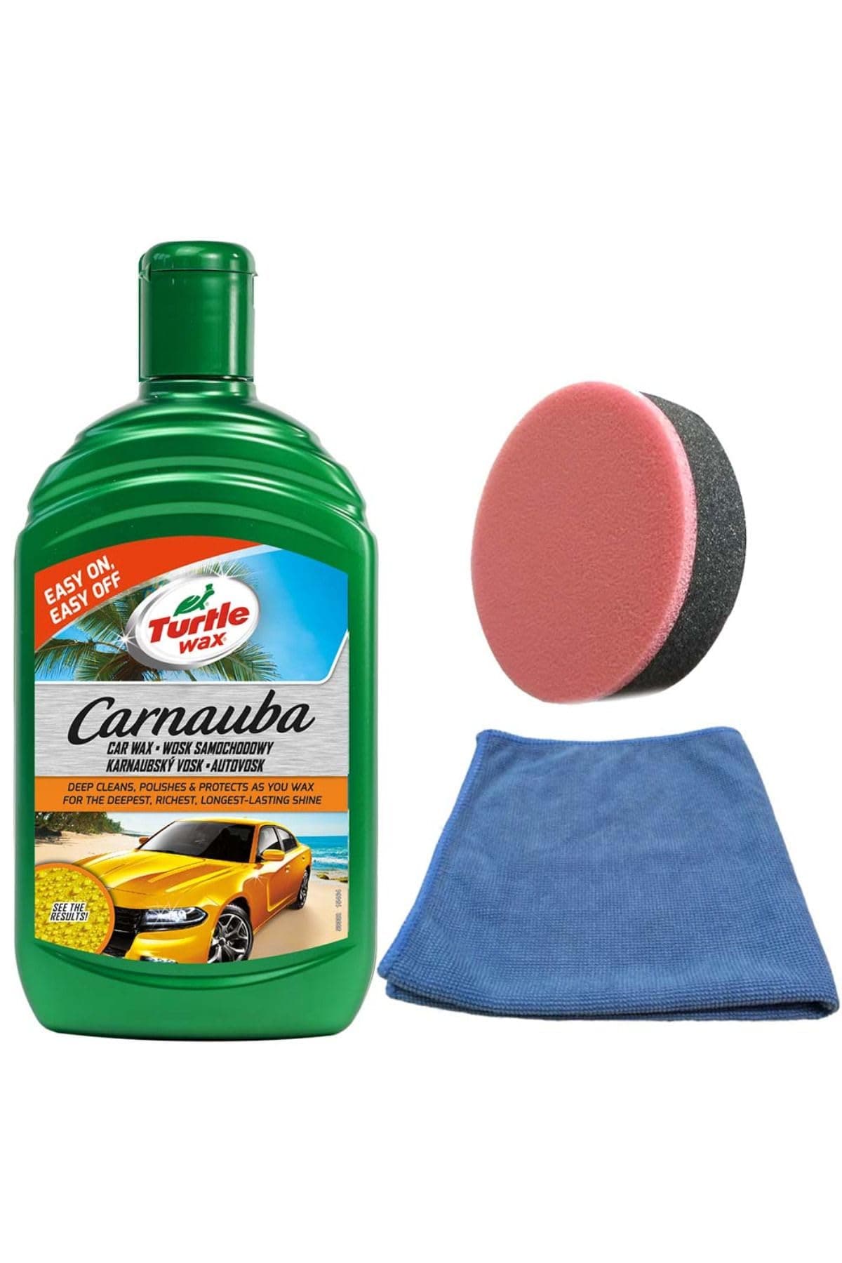 Turtle Wax Carnauba Cila, Sünger, Bez