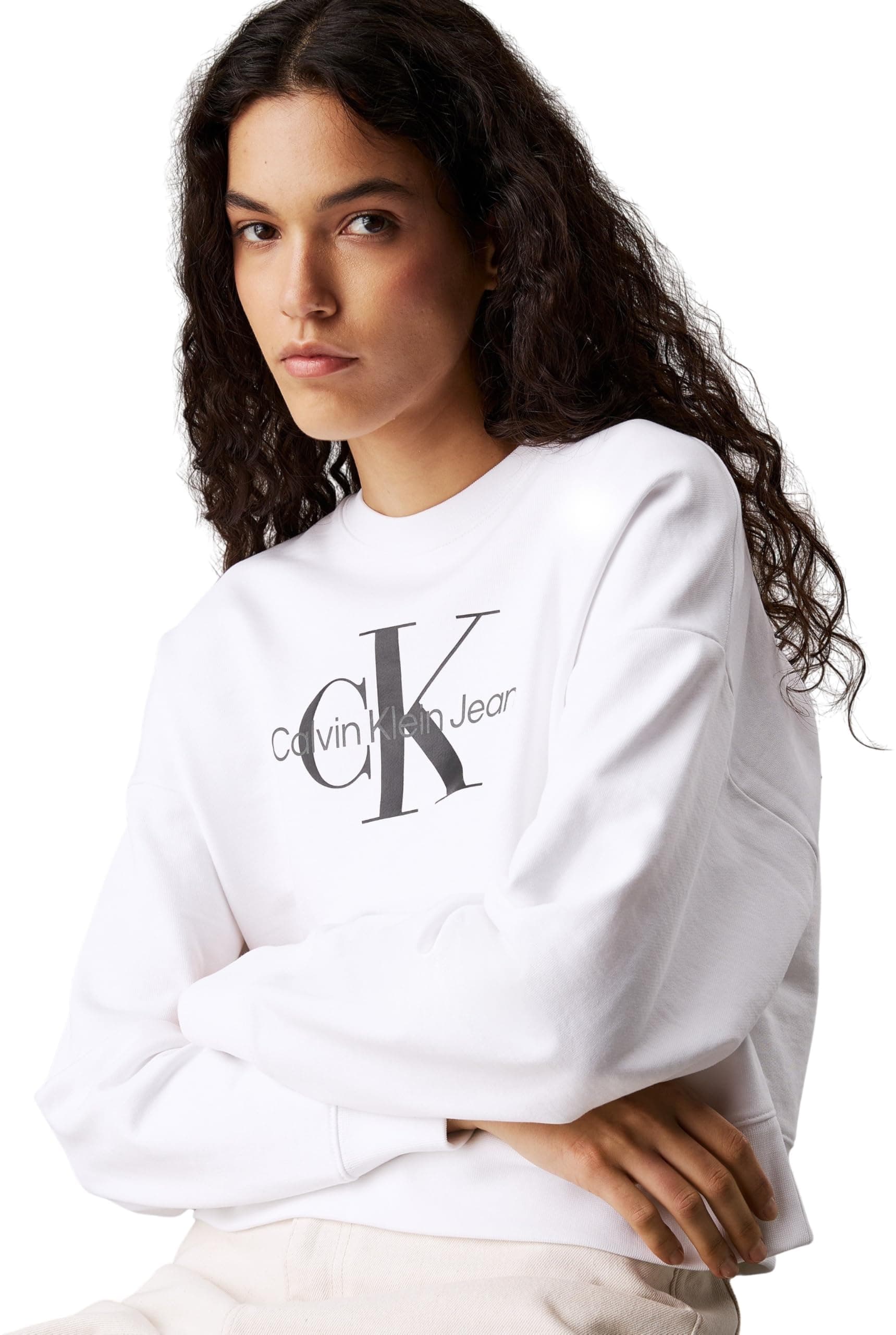 LS MNLG FRNCH TRRY R Sweatshirt Kadın