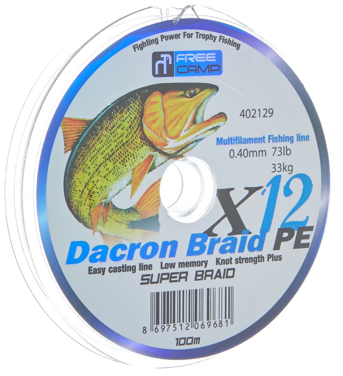 Free Camp Dakron 12 Braid 100 m, 0.40 mm Olta Misinası