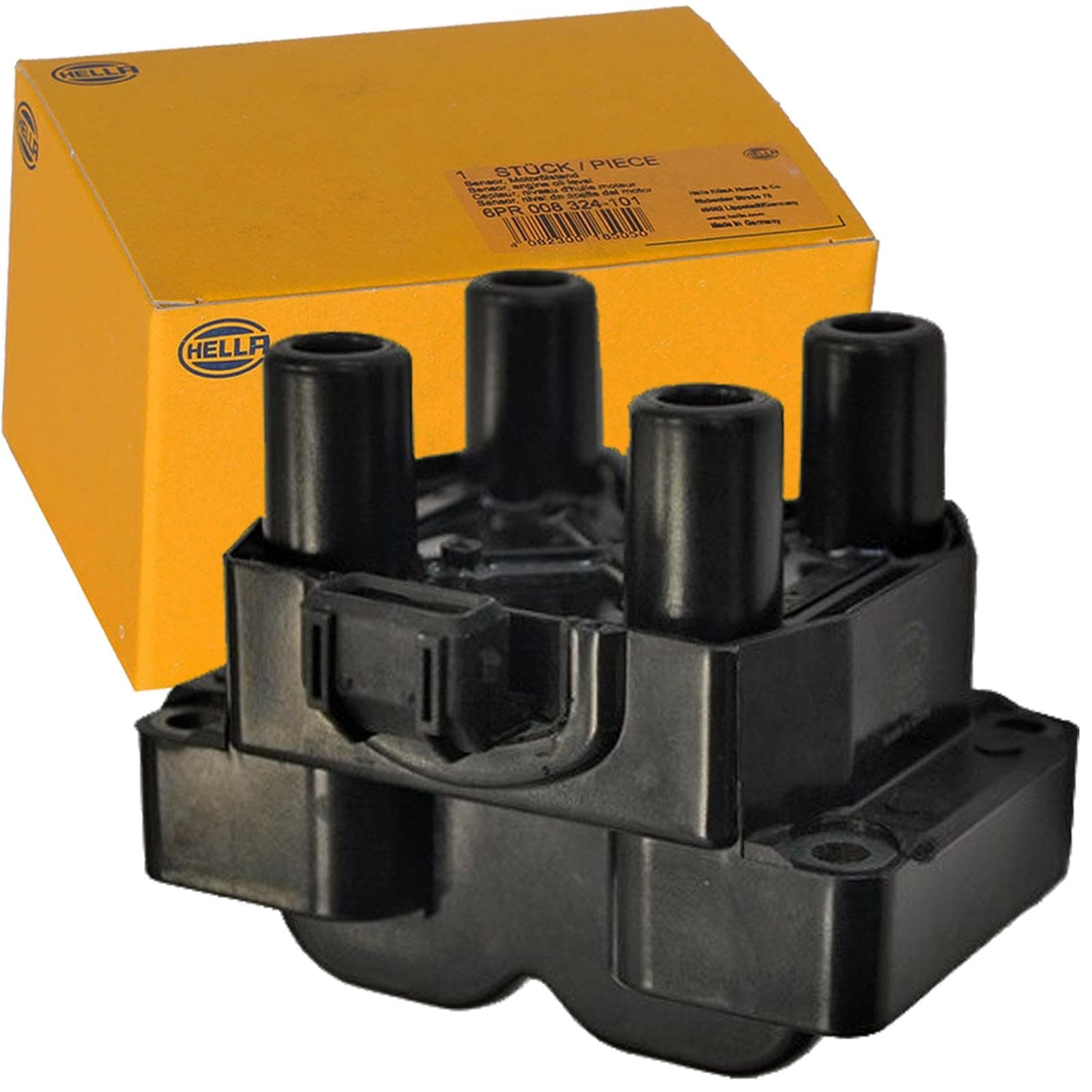 Hella Ateşleme Bobini - 12V - 3-Kutuplu - Blok Ateşleme Kapsülü - Vidalanmış Ignition Coil - Opel Vectra (1995-2002) ile uyumlu