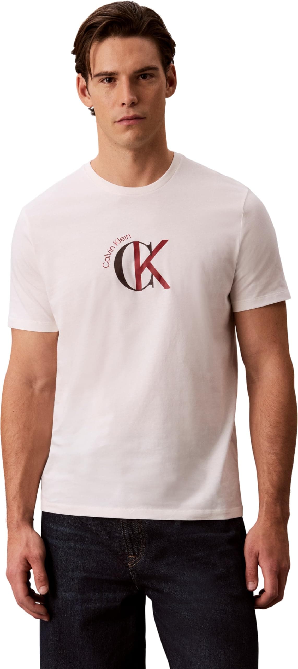 SS 30S CKJ 2TONE CK GRAPHIC TEE T-shirt Erkek