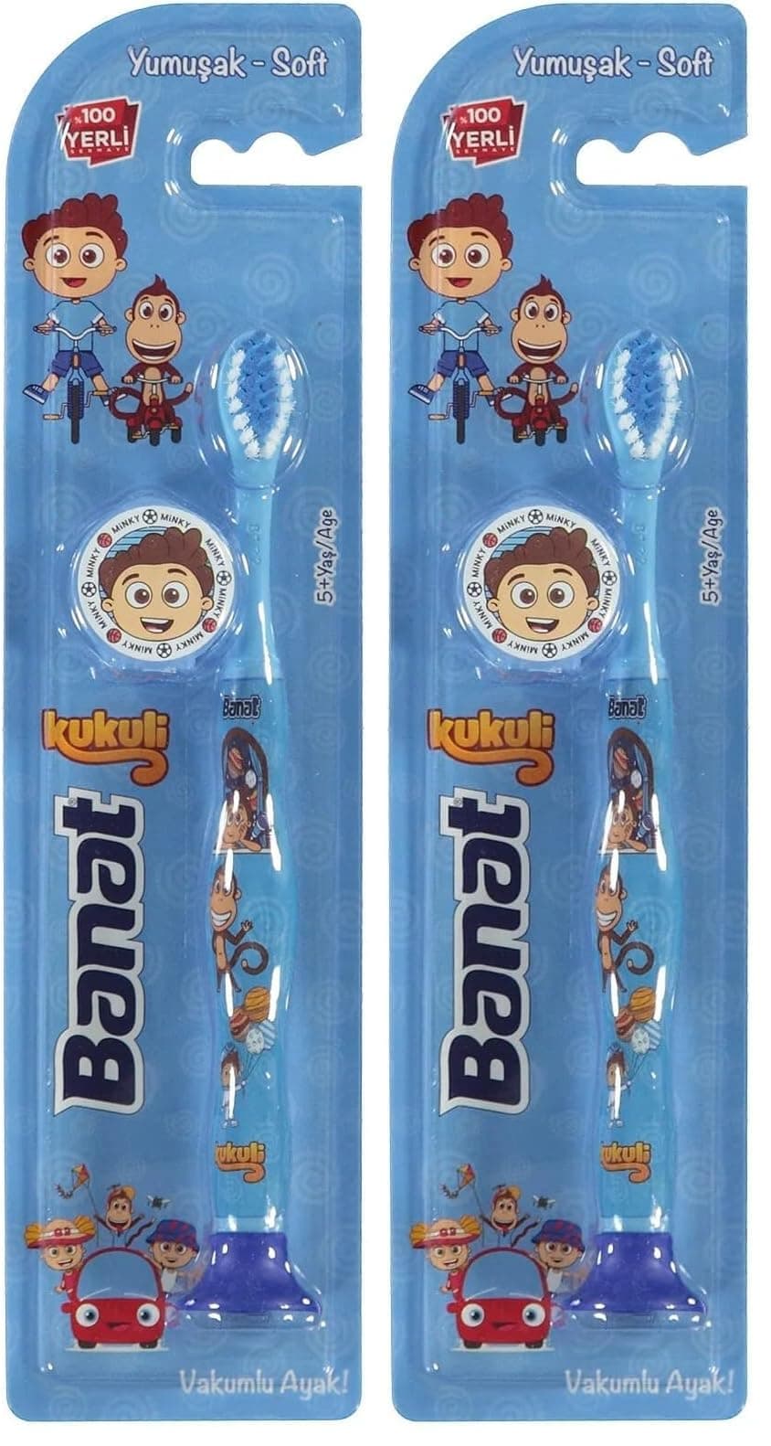 Banat Kukuli Lisanslı Çocuk Diş Fırçası Soft 2li paket