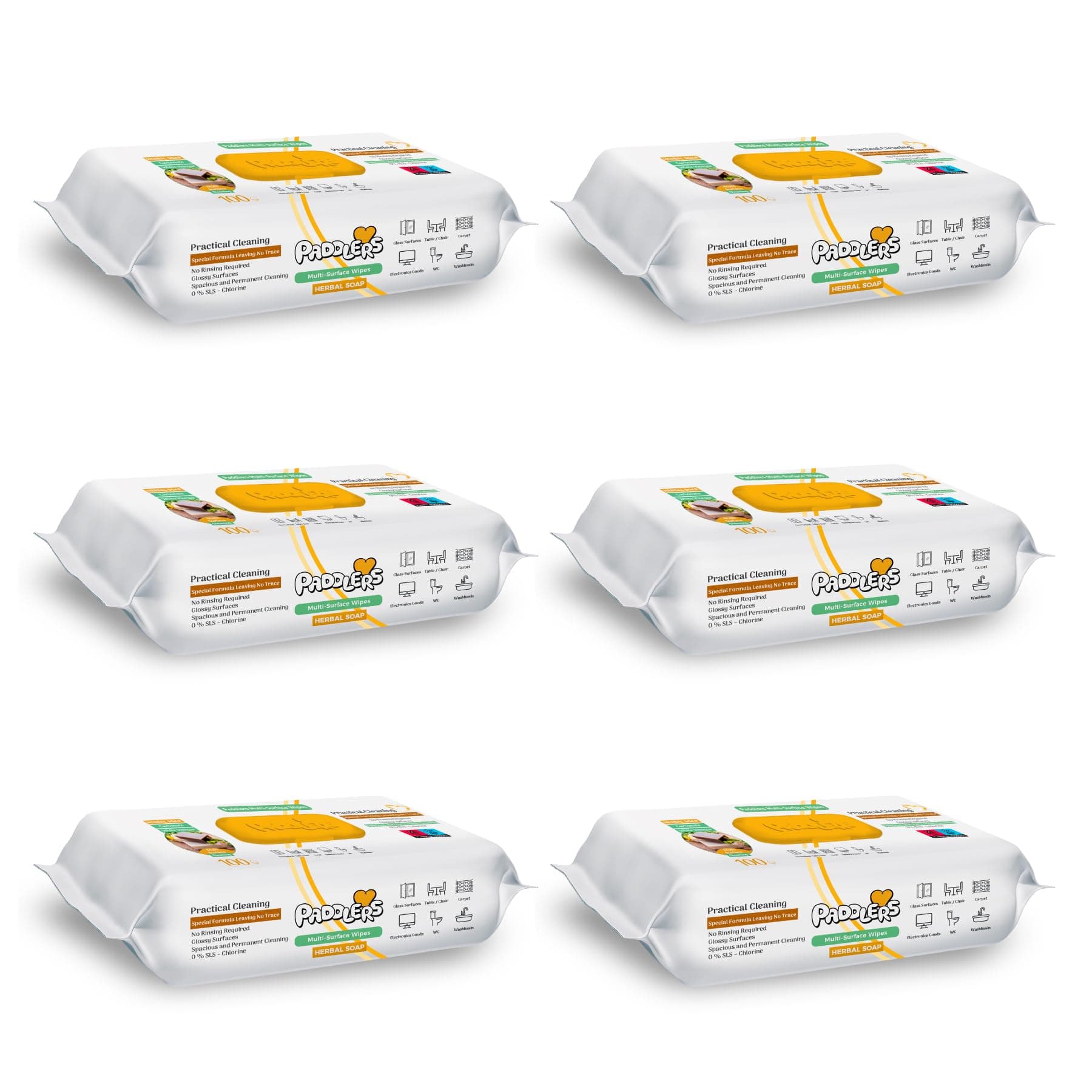 Easy Clean Arap Sabun Katkılı Yüzey Temizlik Havlusu 6x100 (600 Yaprak)