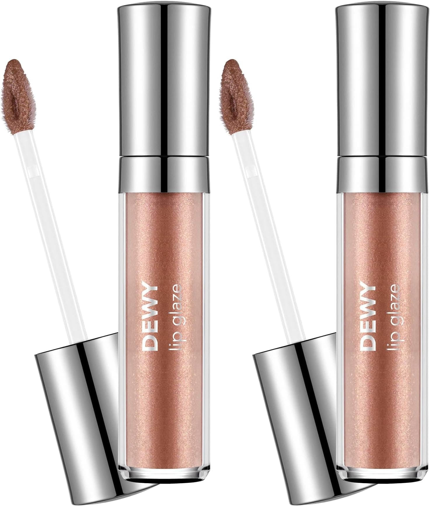 Flormar Dewy Lip Glaze Parlak & Dolgun Görünüm Veren Yapışmayan Dudak Parlatıcısı 002 LIGHT BEIGE (2 paketi)