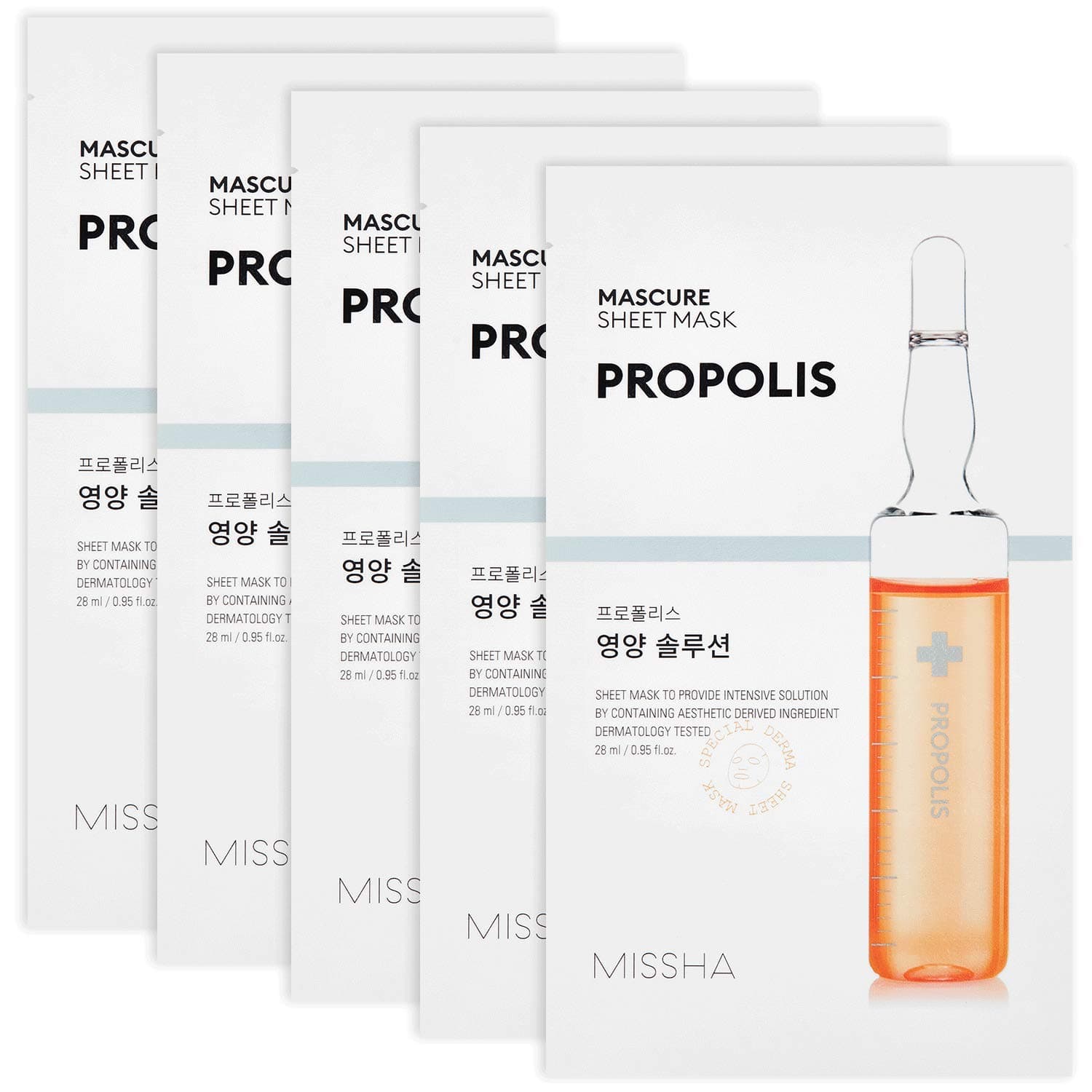 MISSHA Propolis İçerikli Besleyici Yaprak Maske Mascure Nutrition Solution Sheet Mask (Propolis)