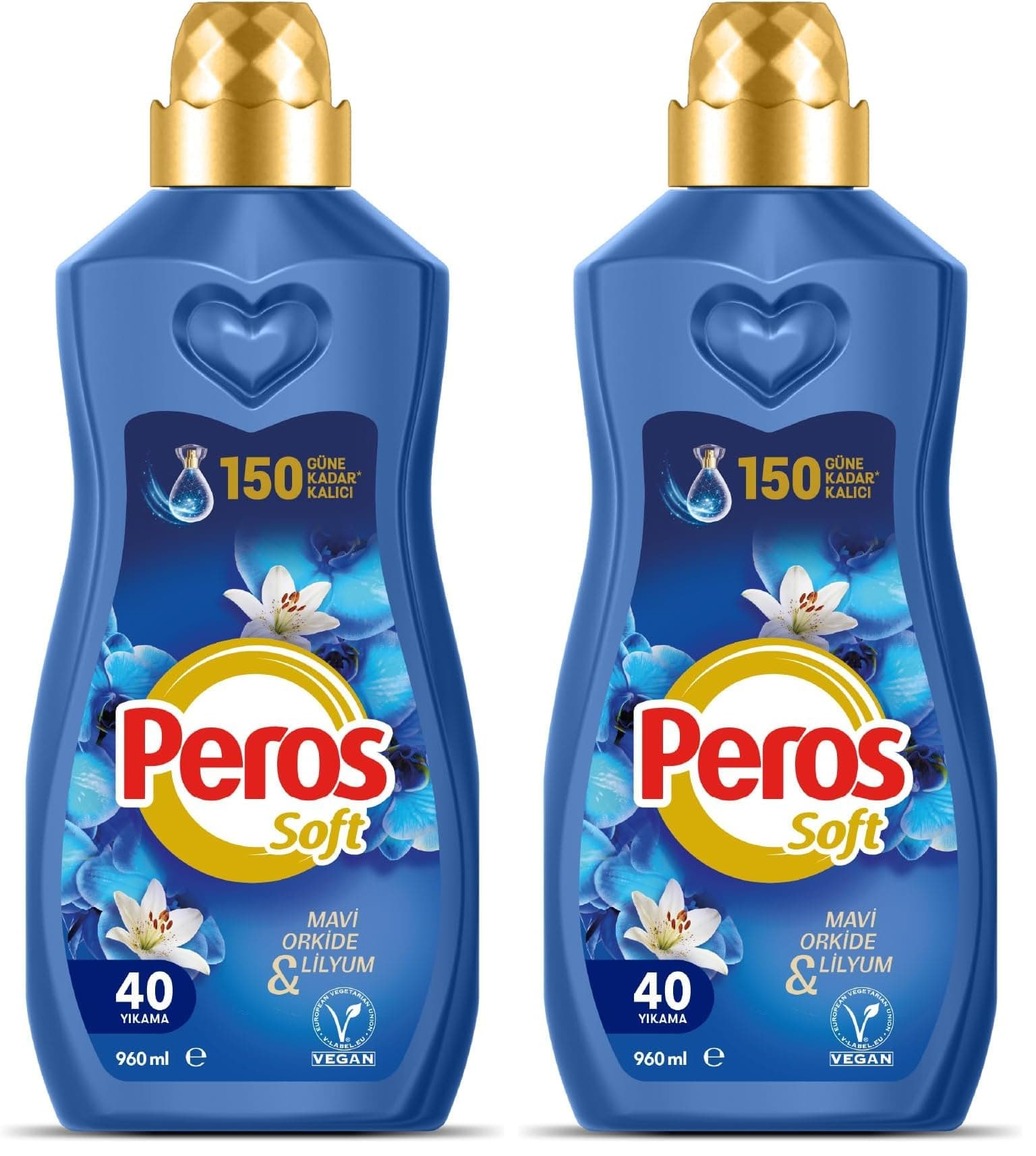 Peros Konsantre Yumuşatıcı Mavi Orkide & Lilyum 960 ml (2 paketi)