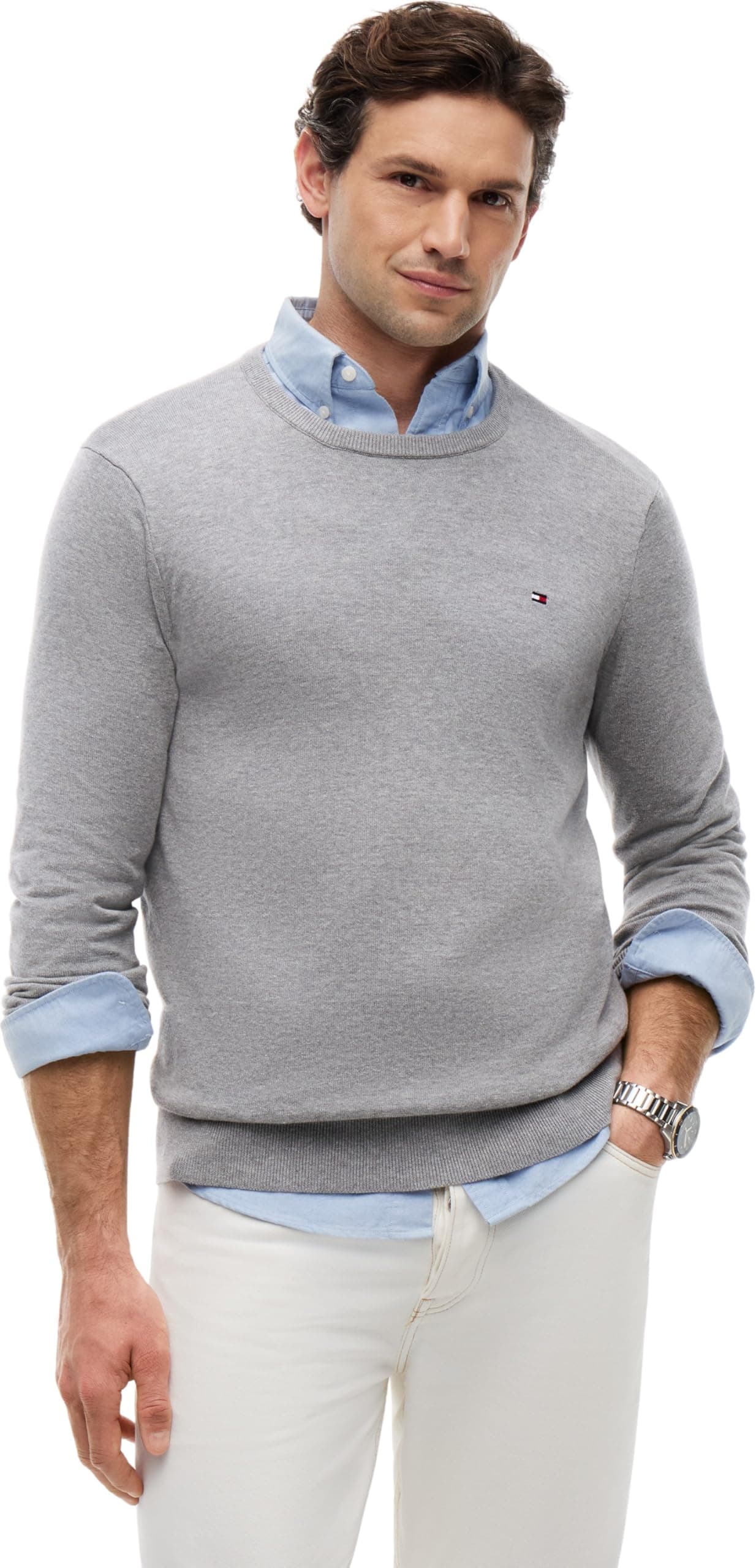 Tommy Hilfiger CORE ESSENTIAL COTTON CREW NECK Sweater Erkek