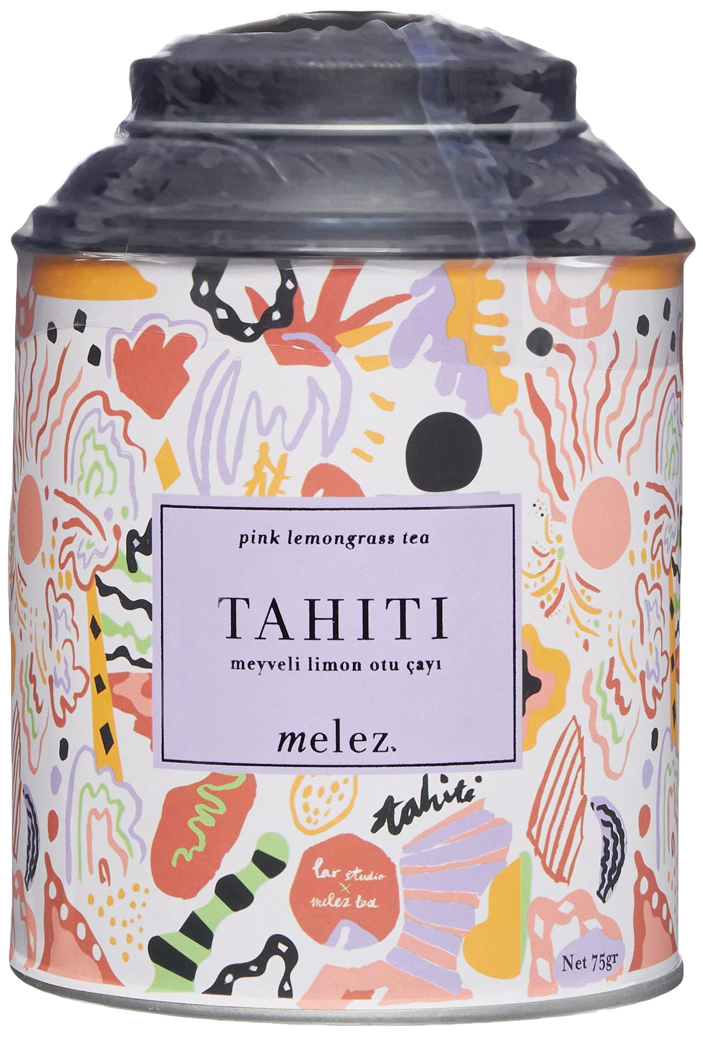 Melez Tea Tahiti Tea Hibiskuslu Limon Otu Çayı Teneke 75 Gr