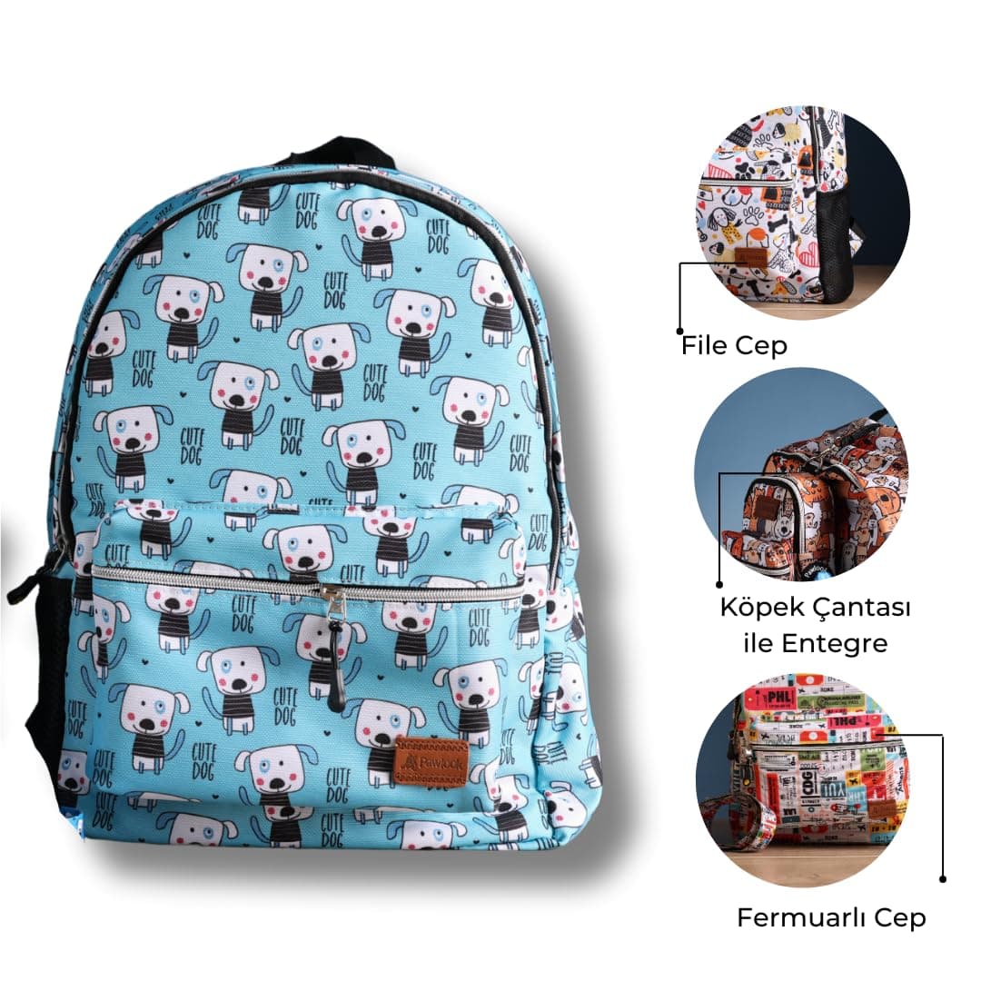 x Human Sırt Çantası – Laptop Bölmeli, Su Geçirmez Ön Cepli, 15" Uyumu, Termos Bölmeli, Ayarlanabilir Askılı, Ergonomik & Şık Tasarım, Cute