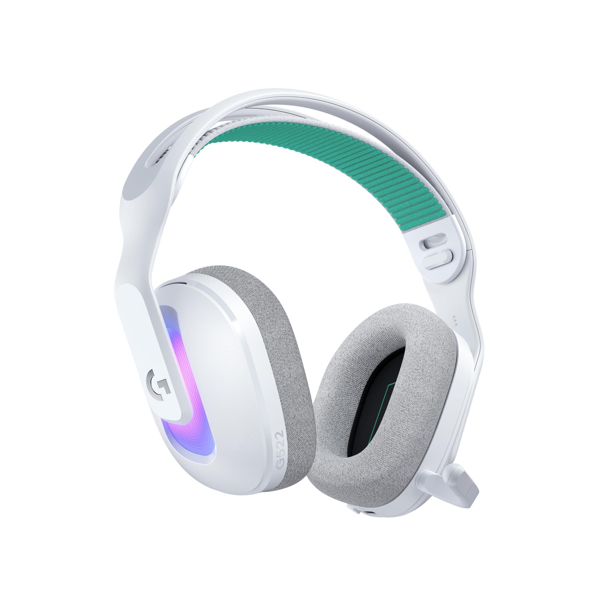 Logitech G G522 LIGHTSPEED Kablosuz Oyuncu Kulaklığı, LIGHTSYNC RGB Aydınlatmalı, Senkronize PRO-G Ses, Hafif ve Konforlu Tasarım, Beyaz