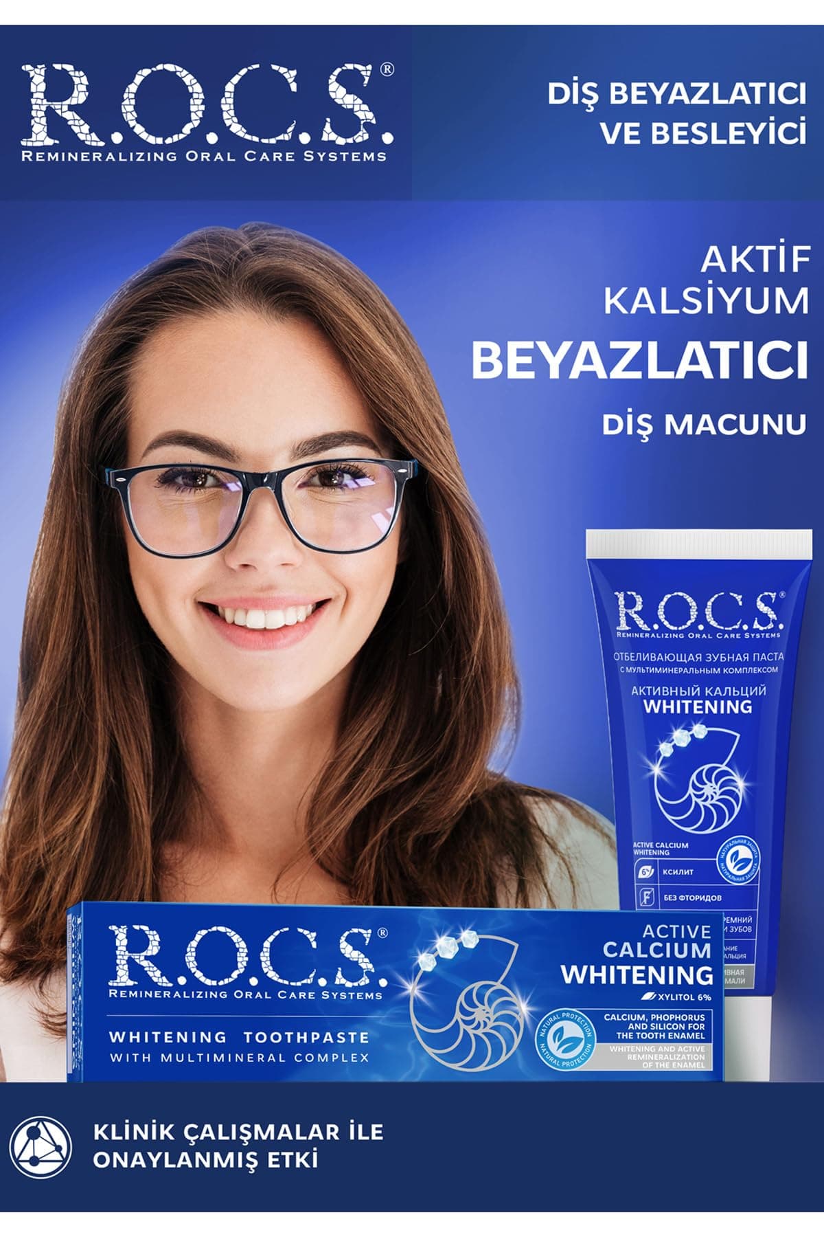 R.O.C.S. Aktif Kalsiyum Beyazlatıcı Diş Macunu – 94g