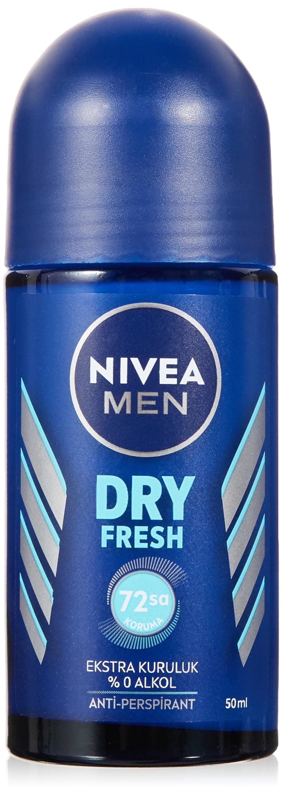 NIVEA Men Erkek Roll On Deodorant Dry Fresh 72 Saat Anti-Perspirant Koruma, Ekstra Kuruluk, 50 ml