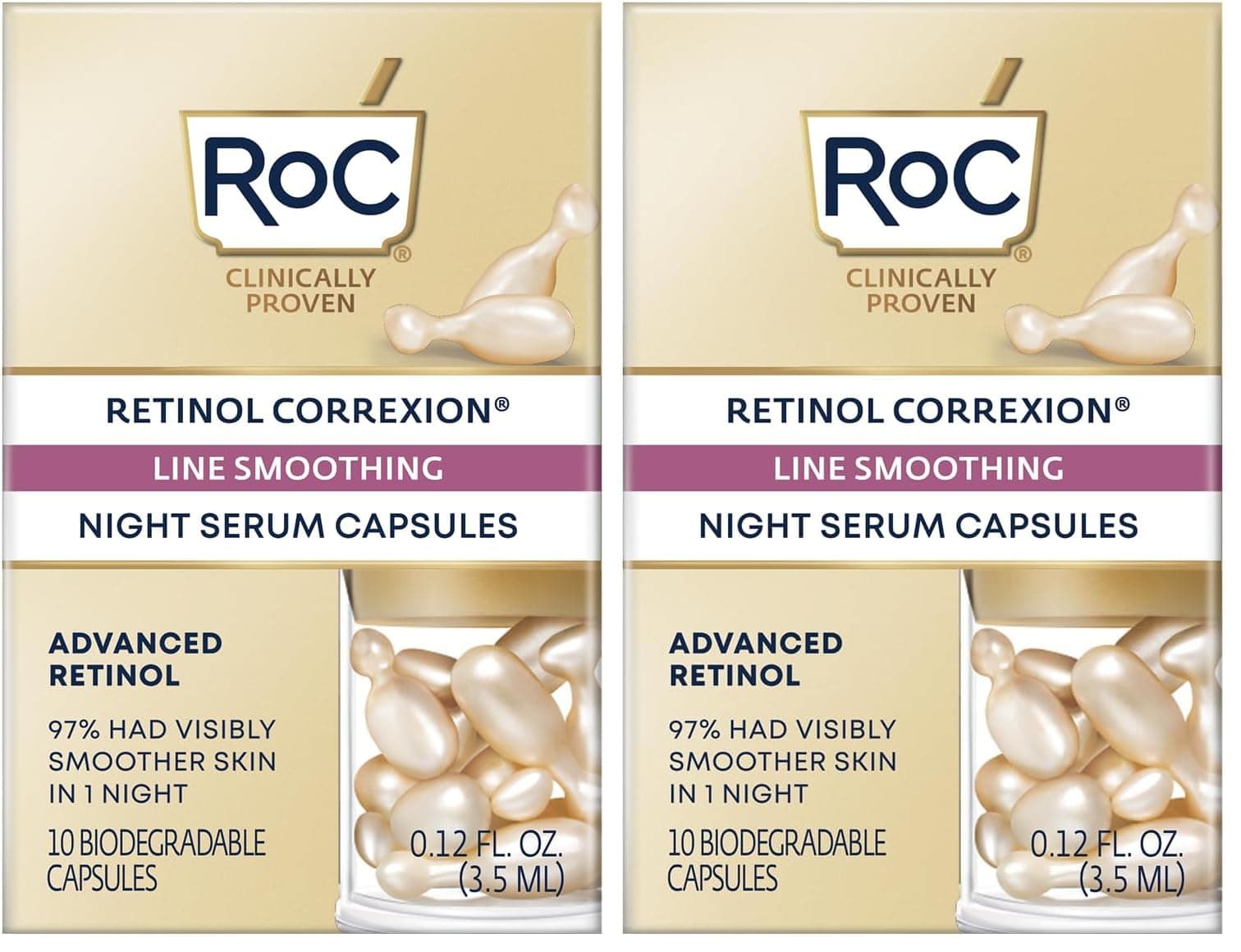 RoC Retinol Correxion Line Smoothing Kırışıklık Karşıtı Kapsül Serum 10 Adet (2 paketi)