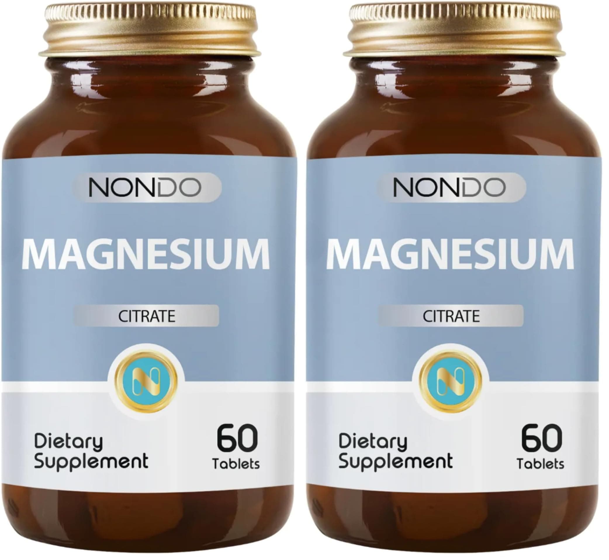 Nondo Magnezyum Sitrat 60 Tablet (Mangesium Citrate Polivinilpırolidon) (2 paketi)