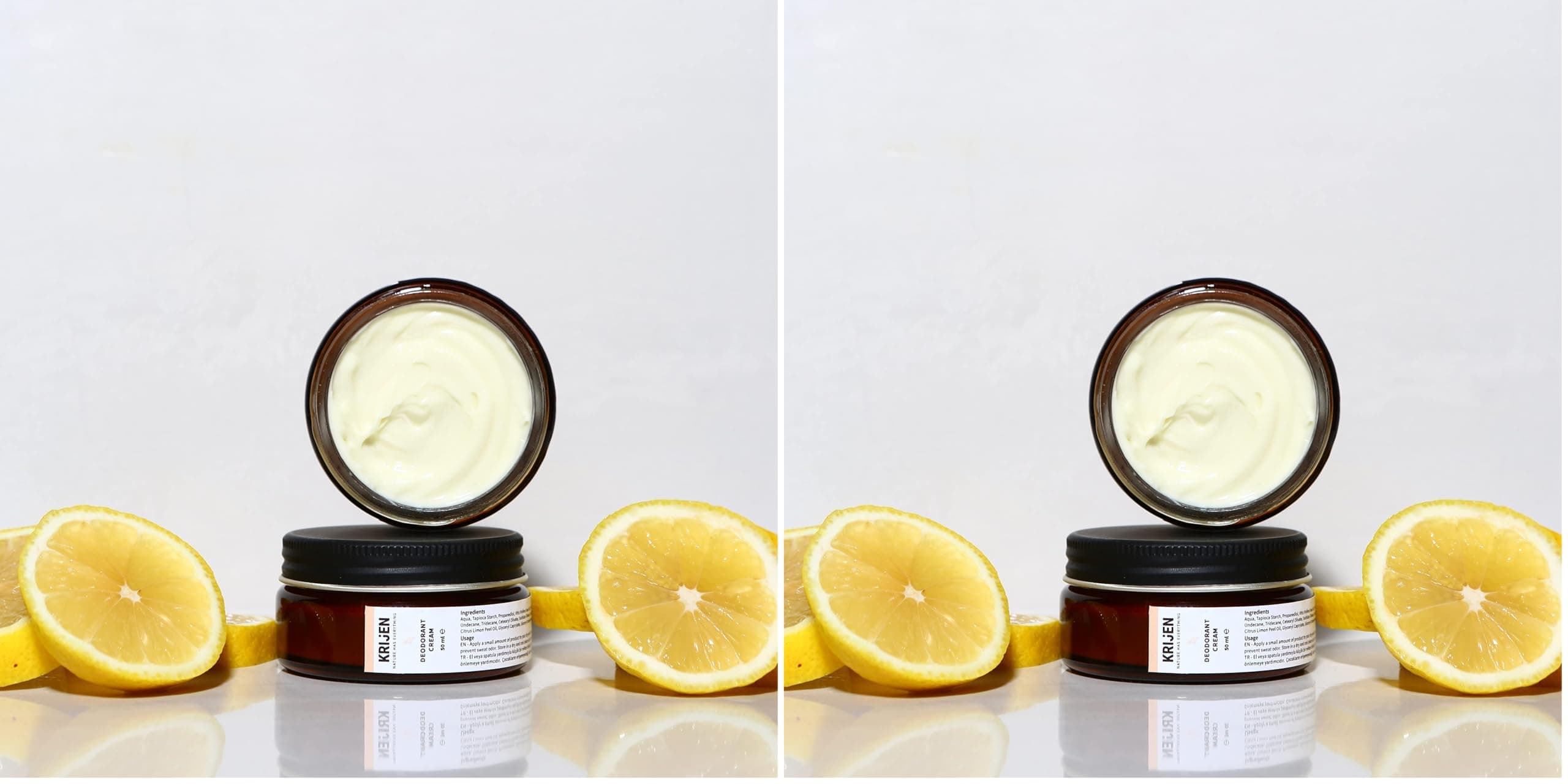 Krijen Gül Ağacı & Limon Krem Deodorant 50 Ml (2 paketi)