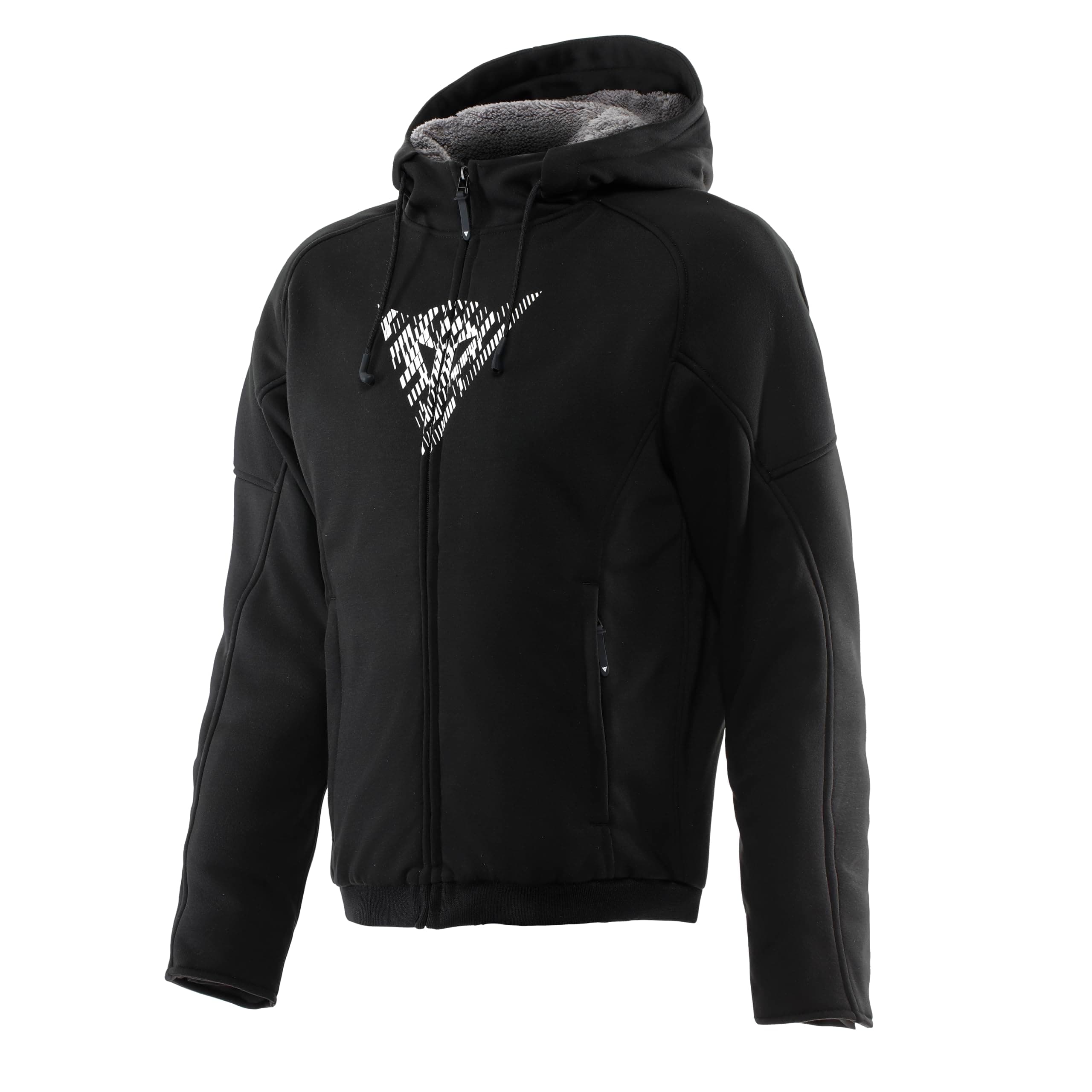 Dainese Bovisa Safety Hoodie Full Zip Fermuarlı kapüşonlu sweatshirt, polar iç astar Erkek