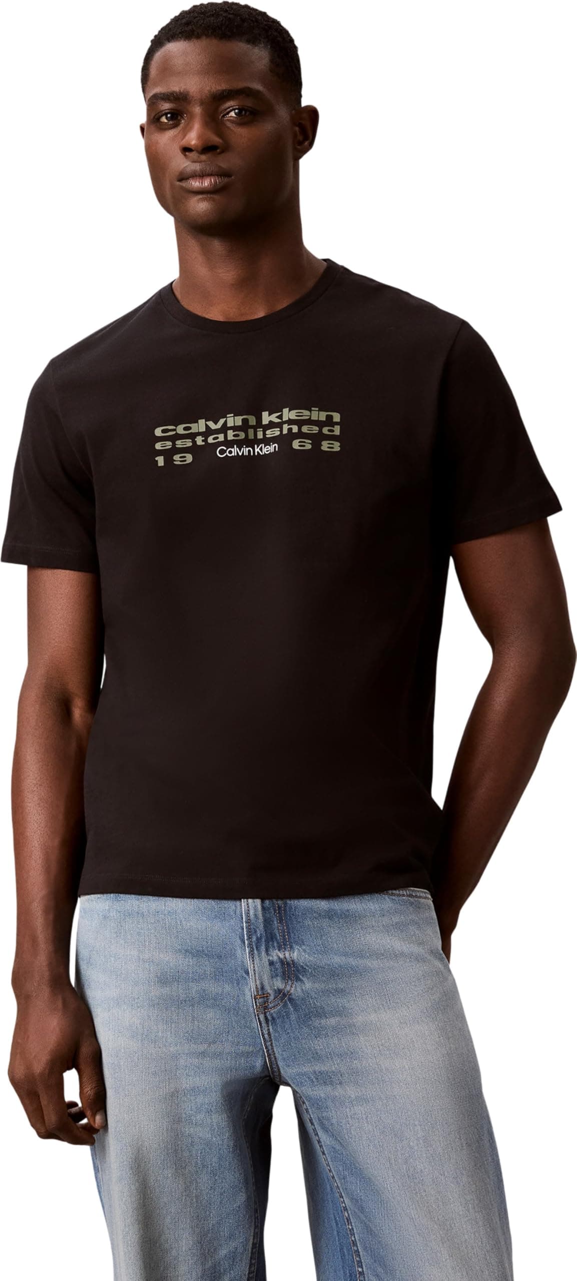 Calvin Klein SS 30s EU CALVIN KLEIN FUTUR GRA Gömlek Erkek