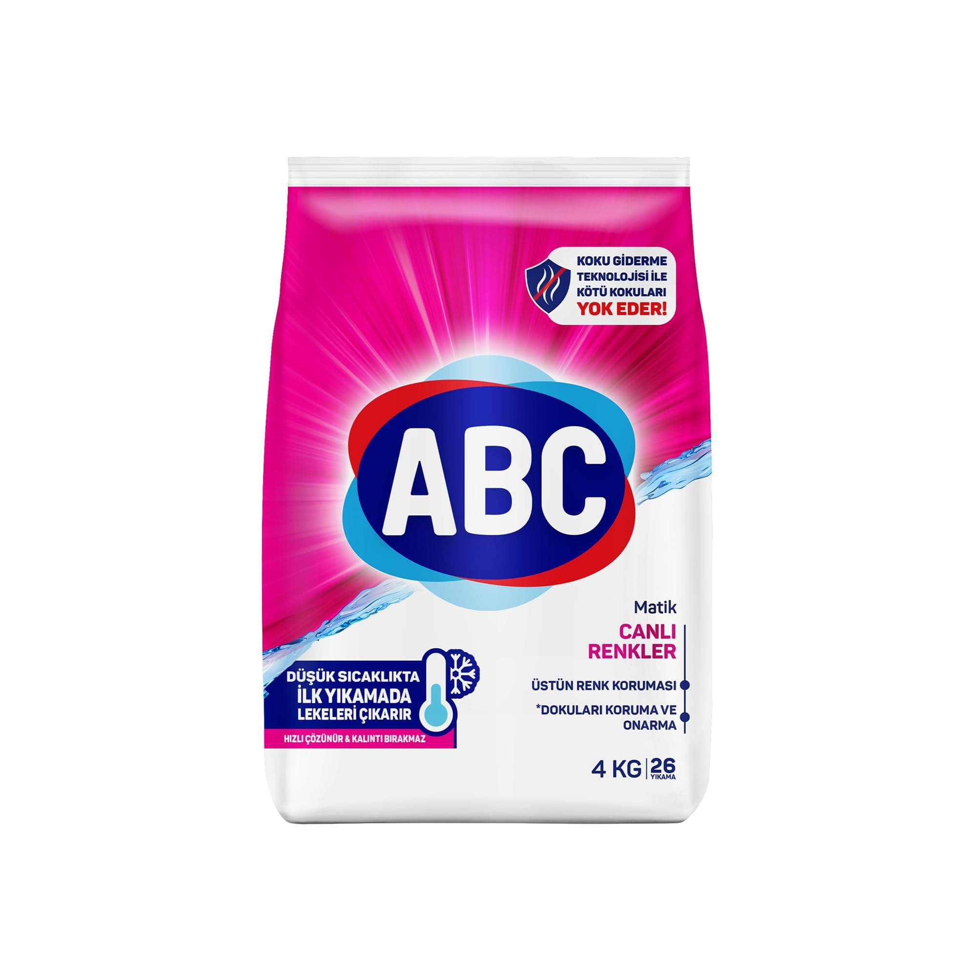 ABC Toz Deterjan Canlı Renkliler 4 KG