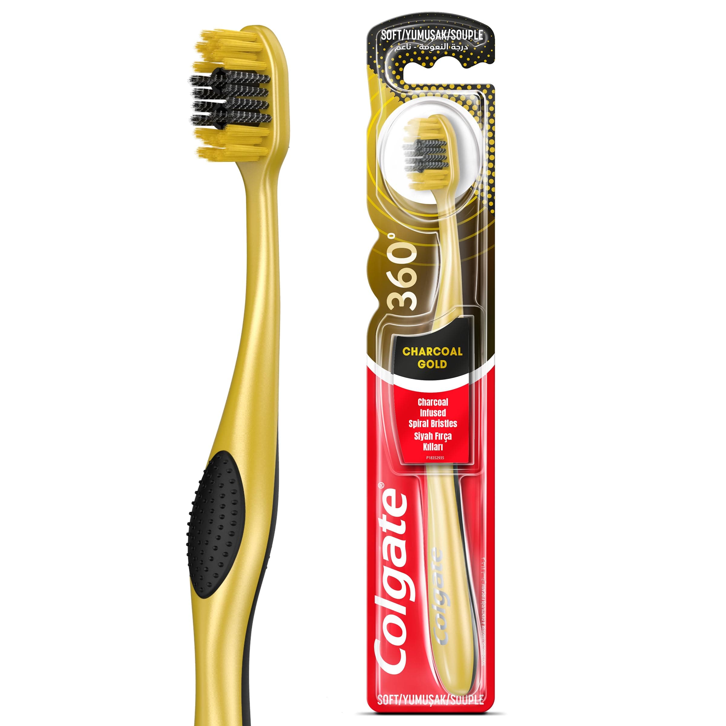 Colgate 360 Charcoal Gold Çok Yönlü Koruma Yumuşak Diş Fırçası