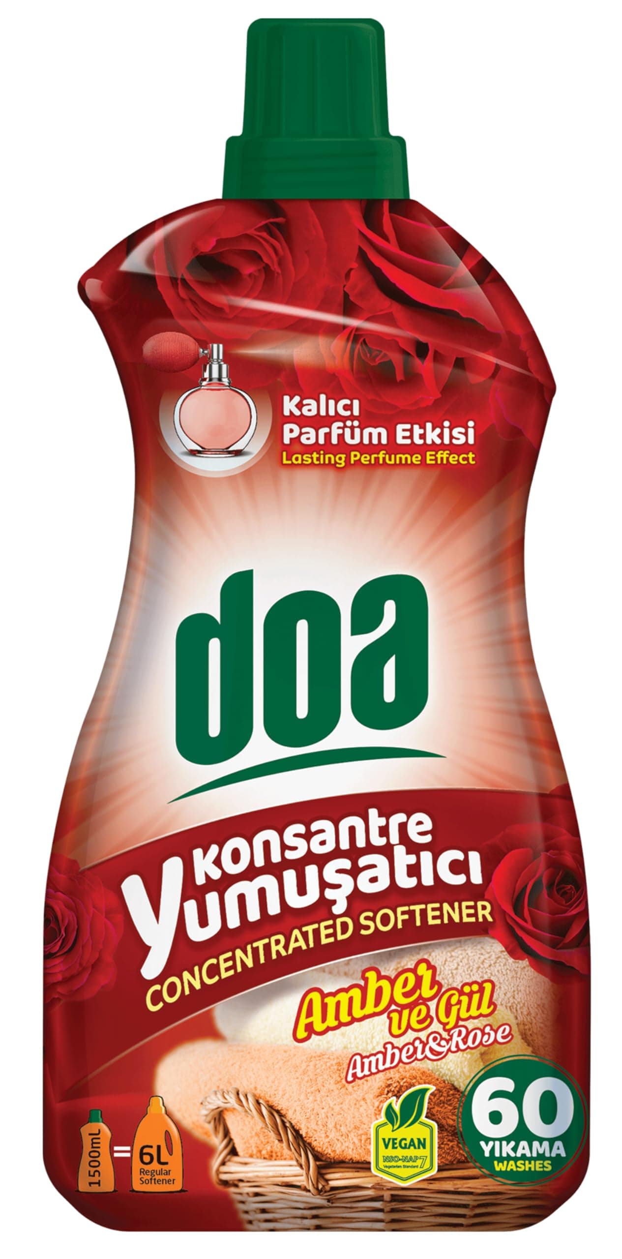 DOA Konsantre Yumuşatıcı Amber ve Gül 1500 ml