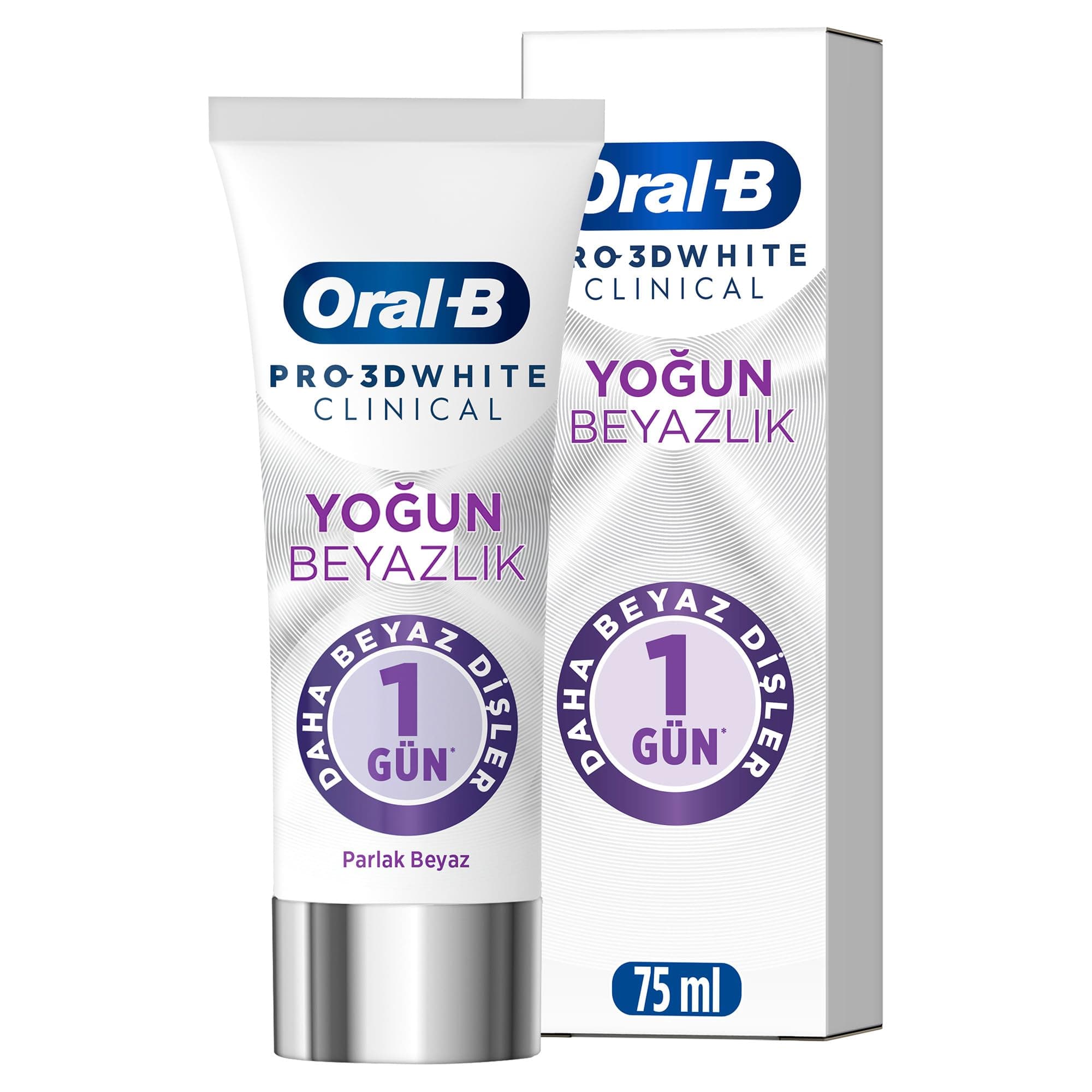 Oral-B Pro 3D White Clinical Yoğun Beyazlık Parlak Beyaz Diş Macunu 75 ml