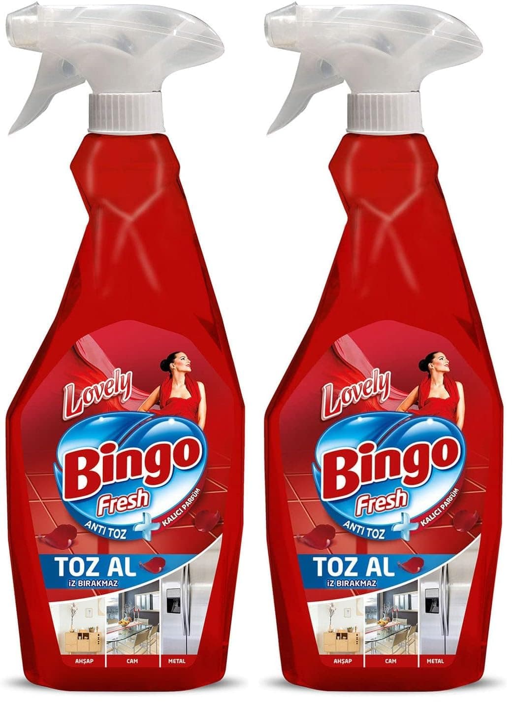Bingo Fresh Anti Toz + Kalıcı Parfüm Yüzey Temizleyici (1 x 750 mL) (2 paketi)