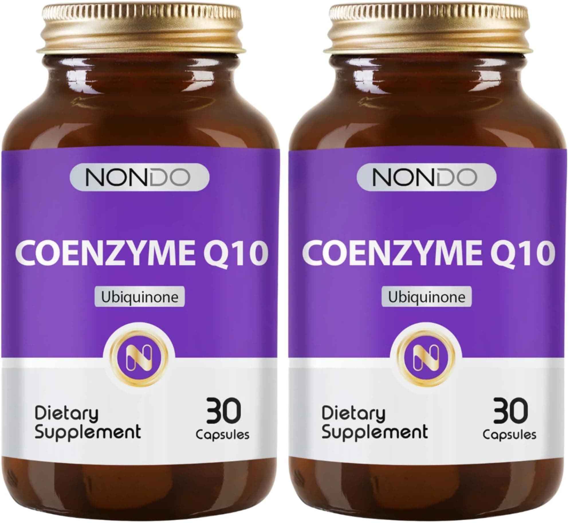 Nondo Coenzym Koenzim Q10 30 Kapsül (Koenzim Mangezyum Ubikinon) (2 paketi)