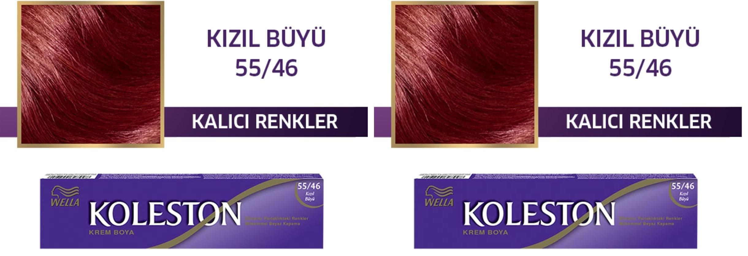 Koleston Single Tüp 55-46 Kızıl Büyü Saç Boyası (2 paketi)