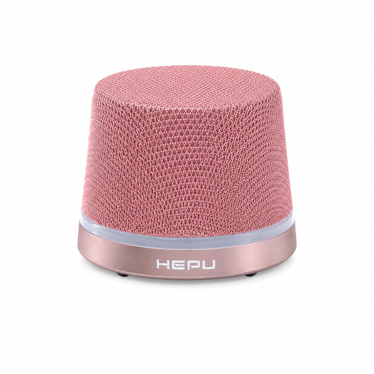 HEPU HP-MS01P Manyetik Bluetooth Hoparlör Telefon Standlı Kablosuz Hoparlör Bluetooth 5.3 TWS Stereo, 360° Ses Efekti, RGB LED Işıklı Type-C Şarjlı Taşınabilir Hoparlör Pembe