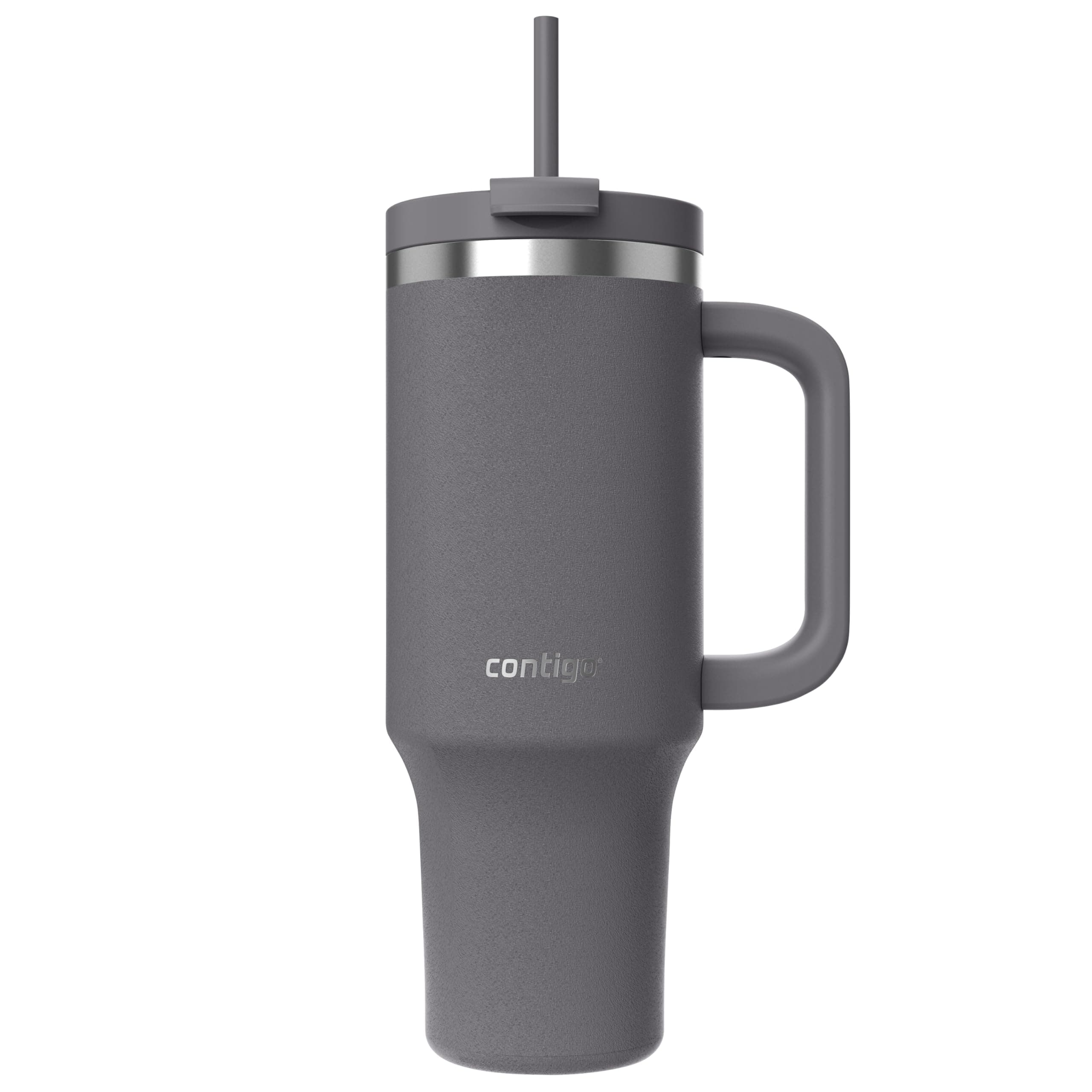 Contigo Üniseks Yetişkin Streeterville Tumbler Pipetli Yalıtımlı Su Şişesi, 1.2L, Antrasit