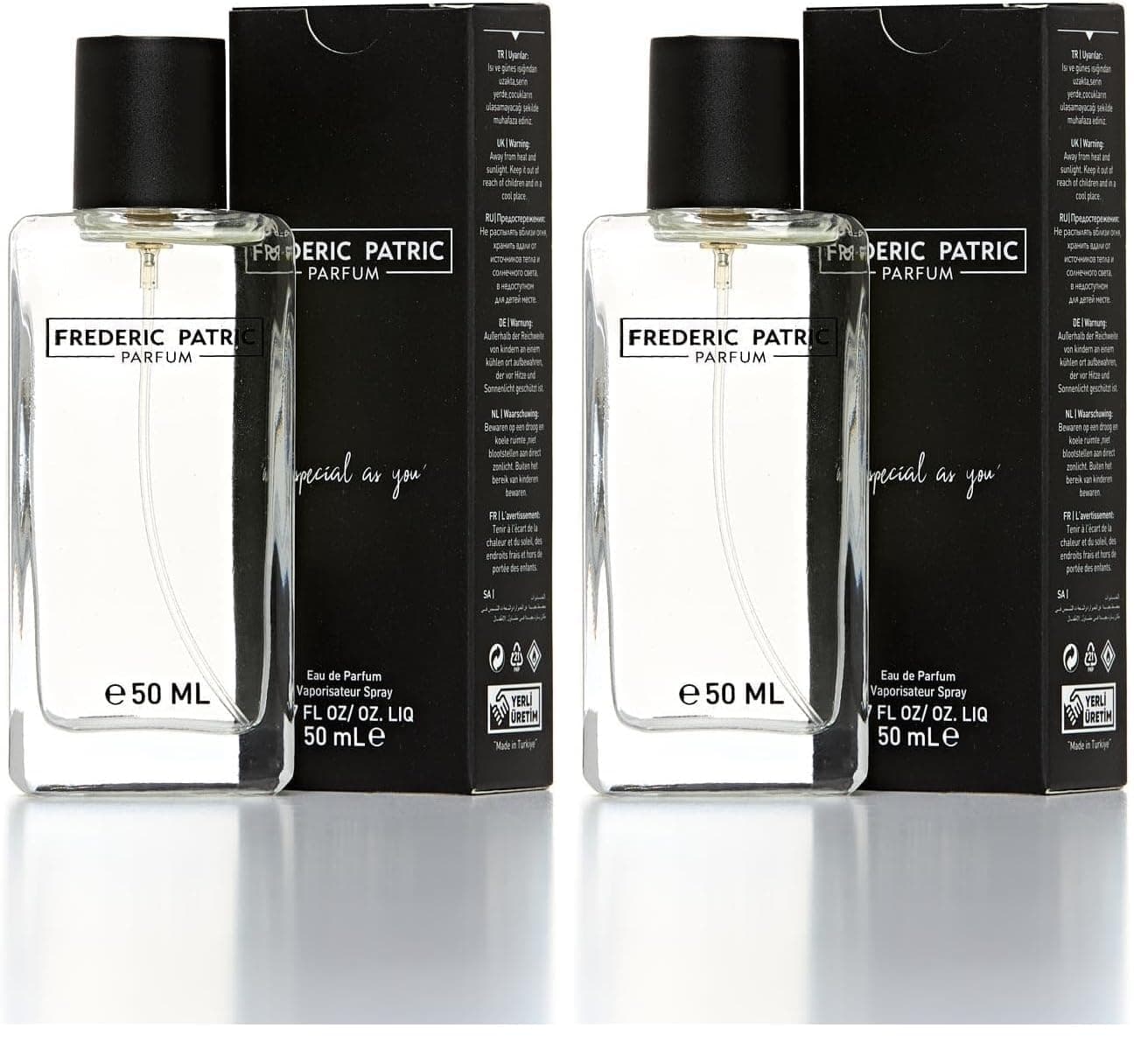Frederic Patric T-1 50 ml Erkek Eau De Cologne Parfüm (2 paketi)