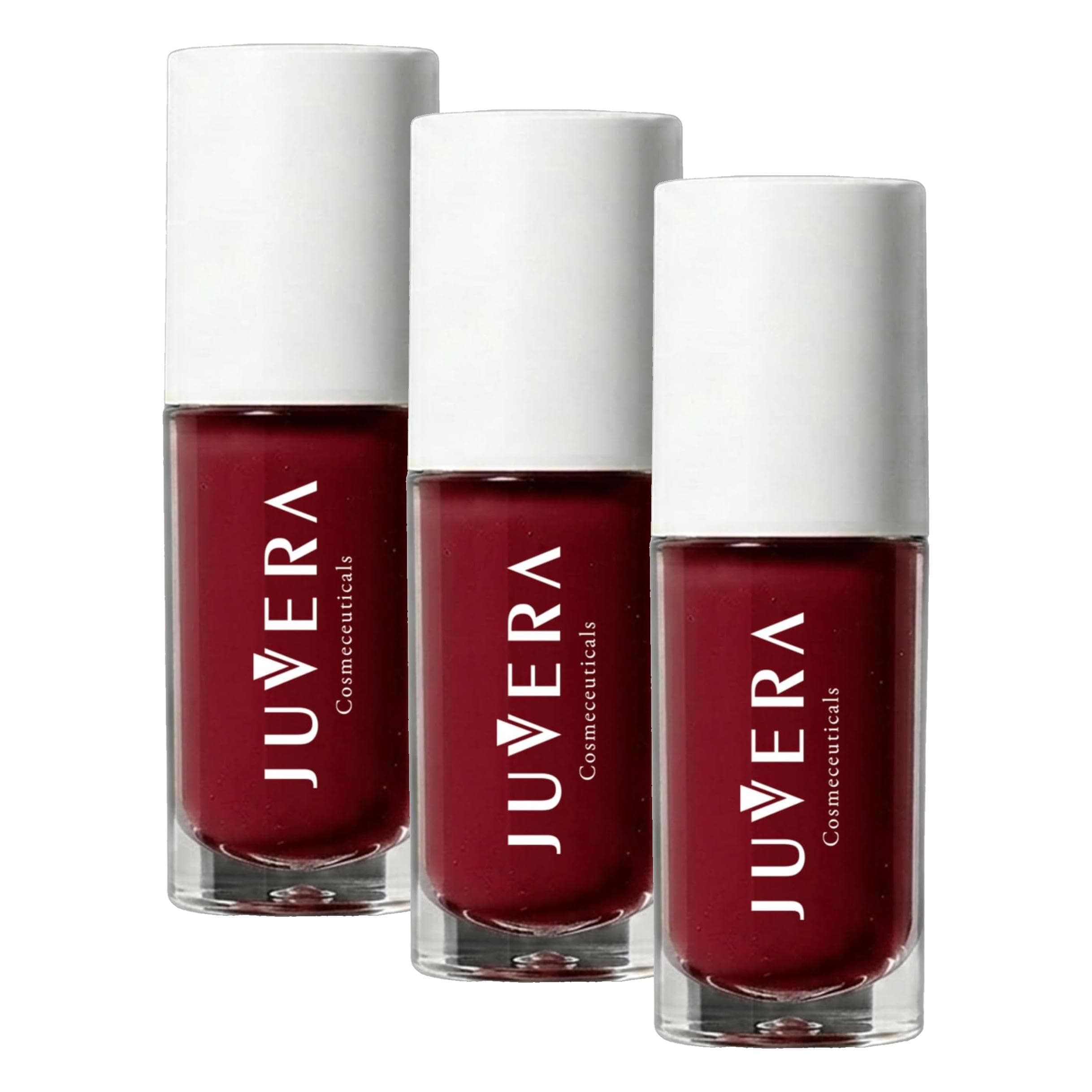 Juvera Lip Gloss Cherry 3 in 1 Nemlendirici Renkli Dudak Parlatıcısı, 5 ml (3 paketi)