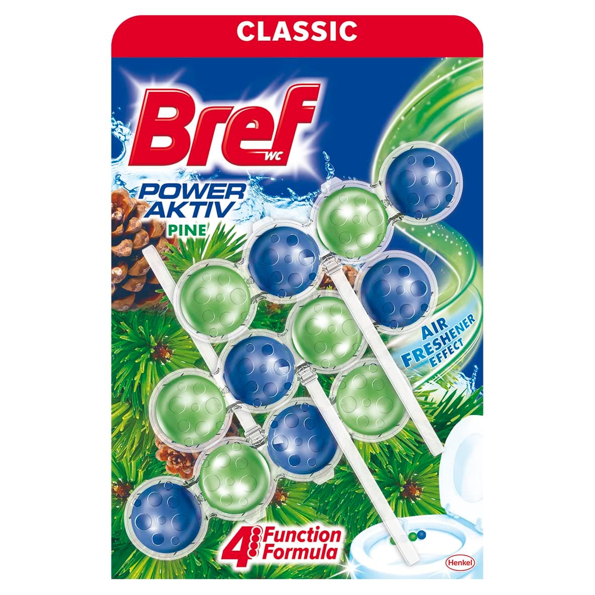 Bref Wc Power Aktiv 3lü Klozet Bloğu Çam 3 Adet