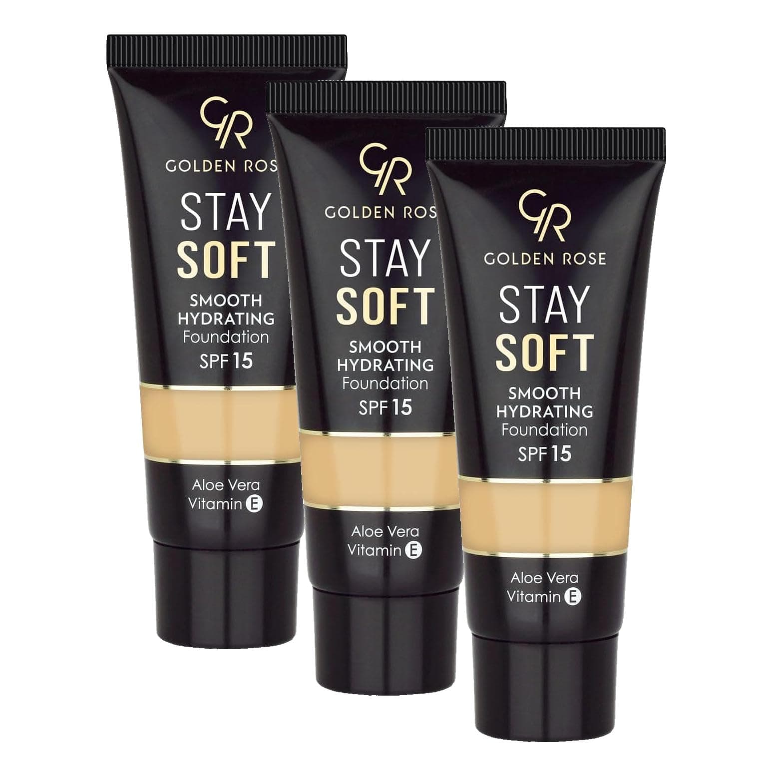 Golden Rose Stay Soft Smooth Hydrating Foundation No:207 - Nemlendirici Fondöten (3 paketi)