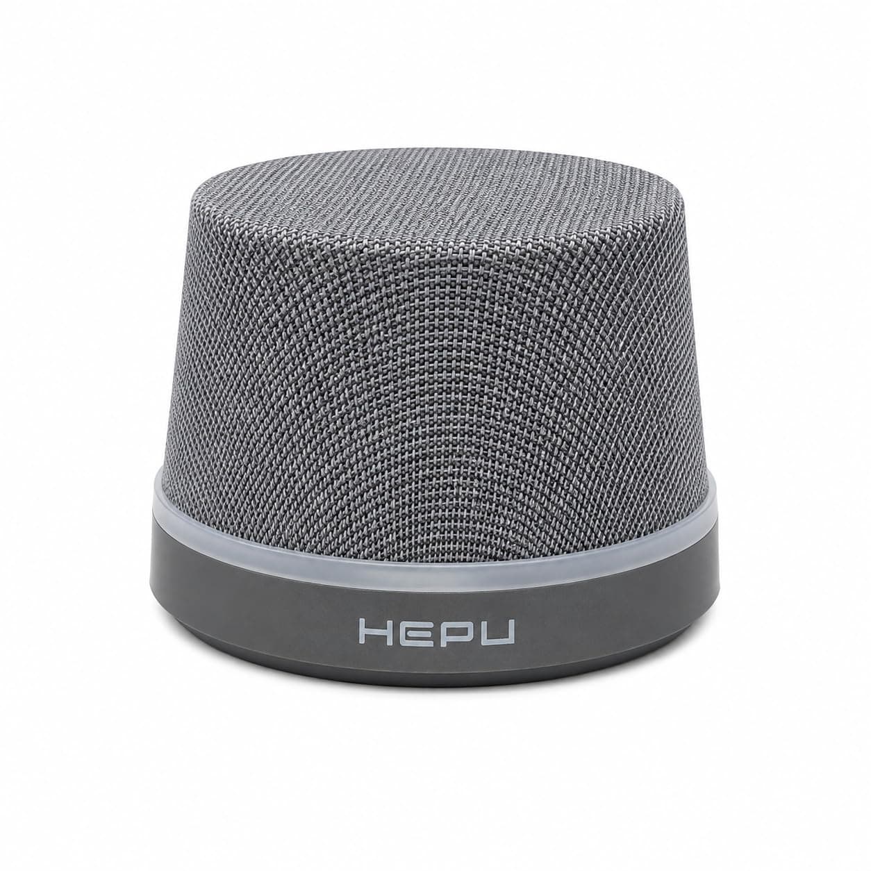 HEPU HP-MS01G Manyetik Bluetooth Hoparlör Telefon Standlı Kablosuz Hoparlör, Bluetooth 5.3 TWS Stereo, 360° Ses Efekti RGB LED Işıklı, Type-C Şarjlı Taşınabilir Hoparlör Gri