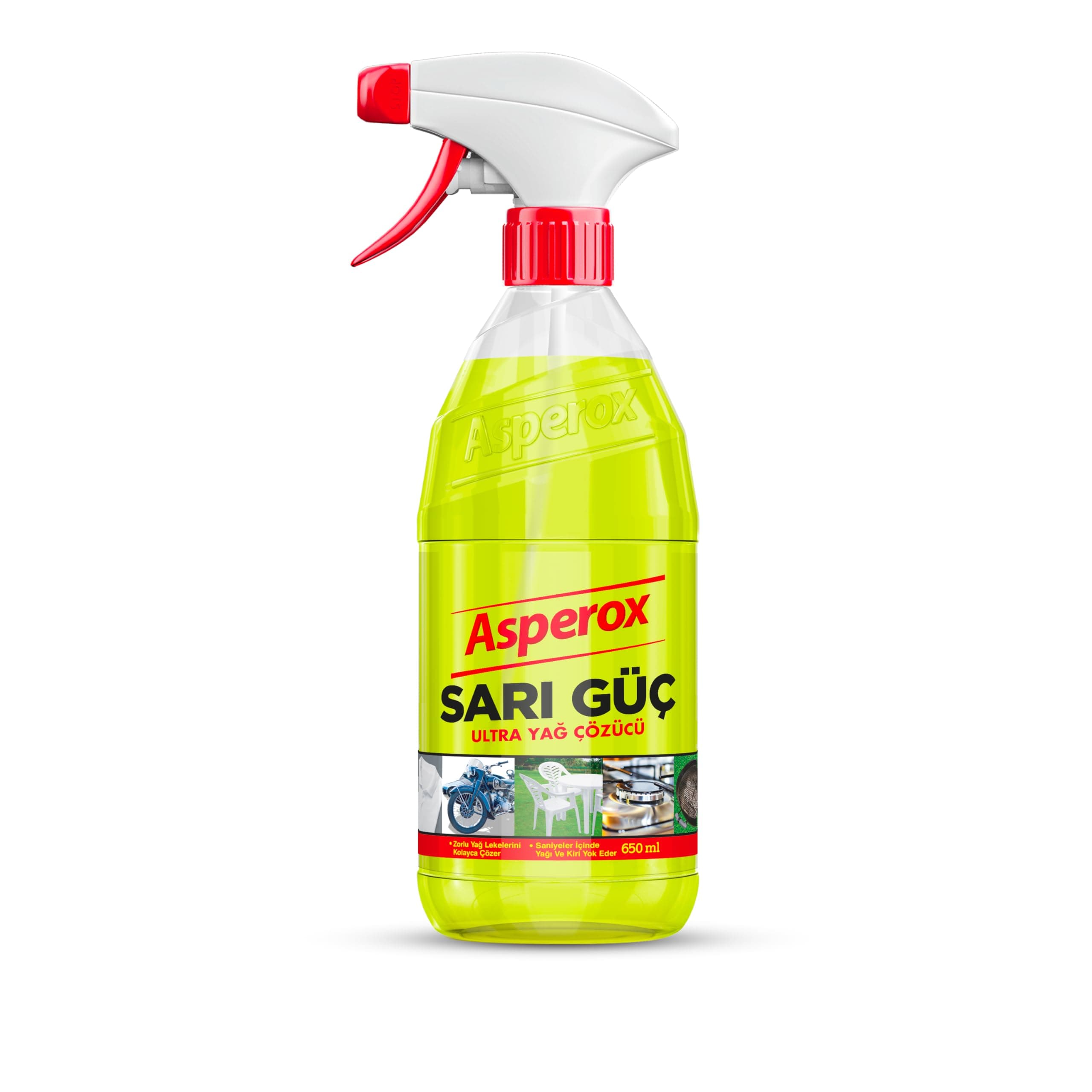 Asperox Sarı Güç Yağ Çözücü Sprey 650 ml (6 paketi)