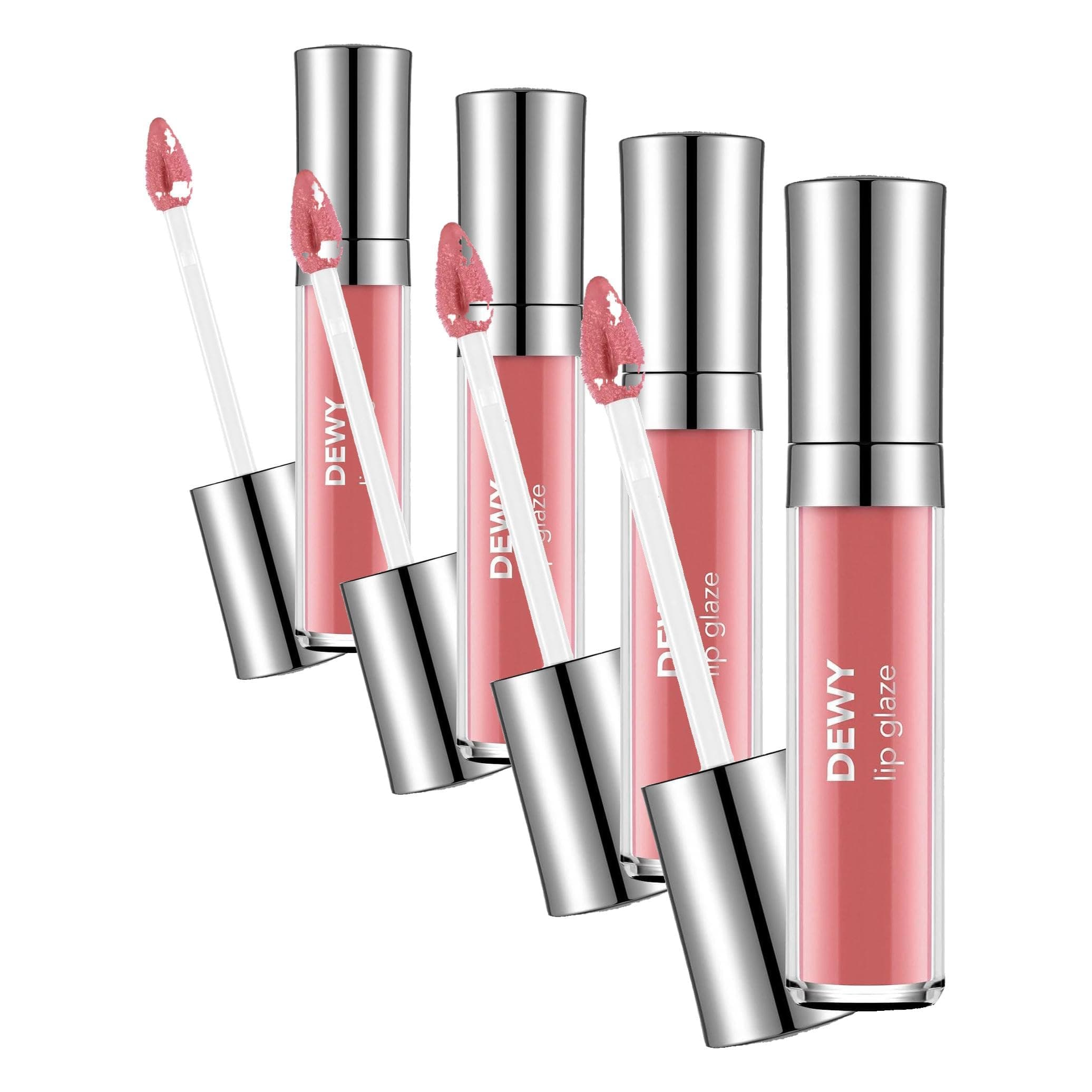 Flormar Dewy Lip Glaze Parlak & Dolgun Görünüm Veren Yapışmayan Dudak Parlatıcısı 013 PINK GLORY (4 paketi)
