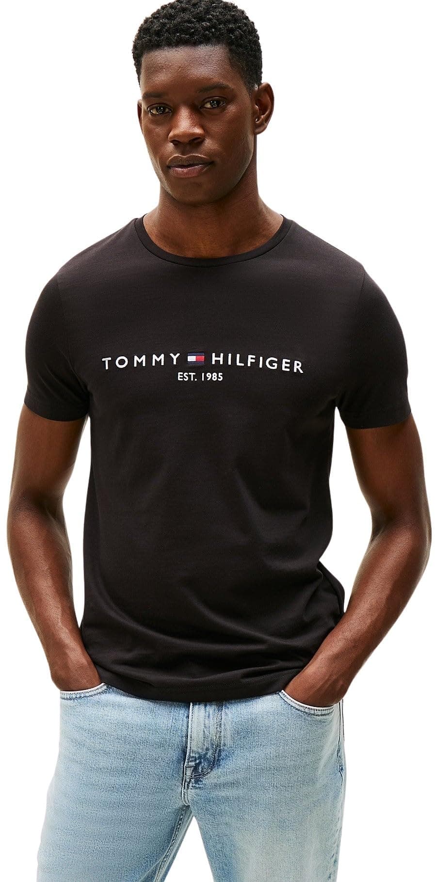 Tommy Hilfiger CORE TOMMY LOGO TEE Spor üst Erkek