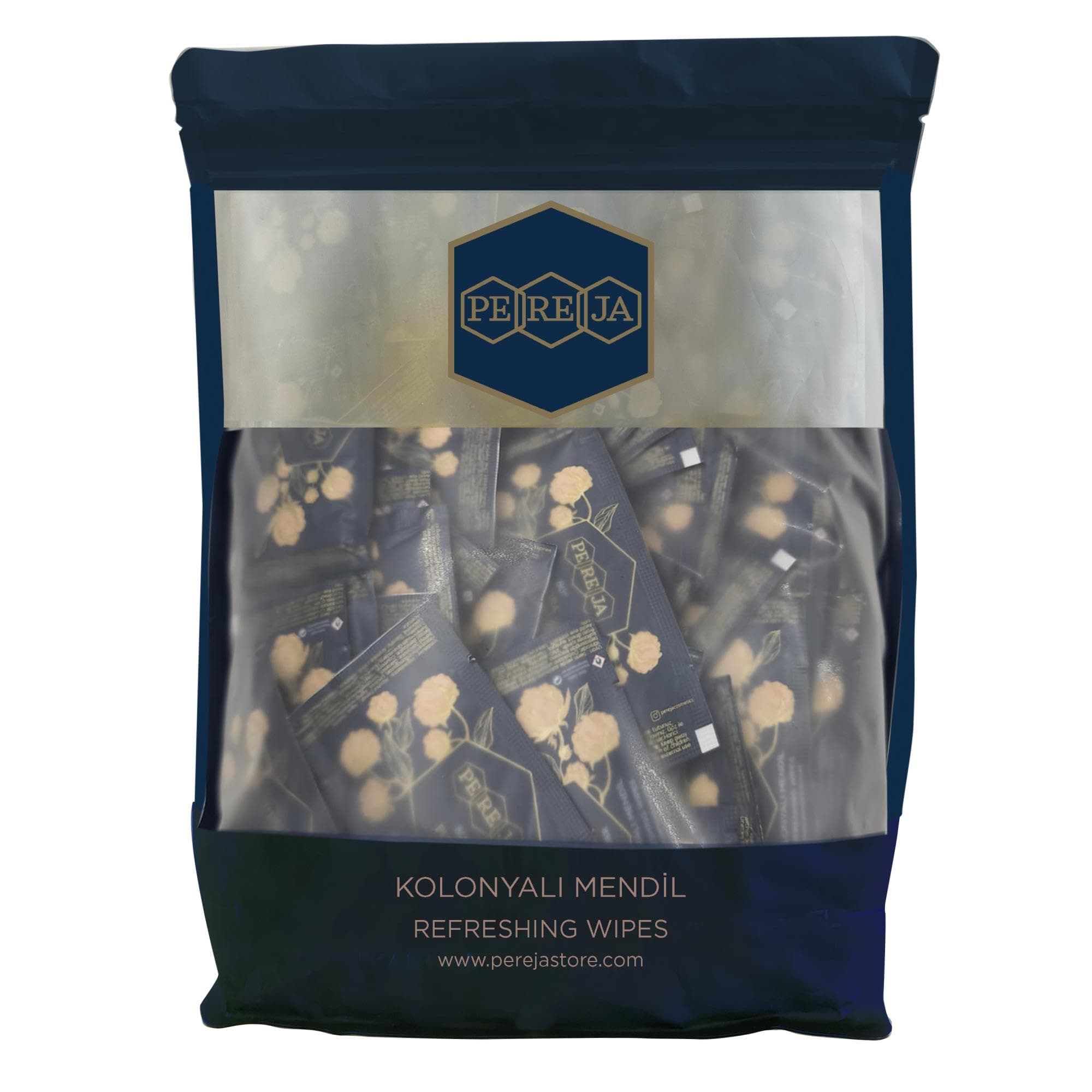 Pereja Kolonyalı Mendil 5x10 Doypack Pudra x 50
