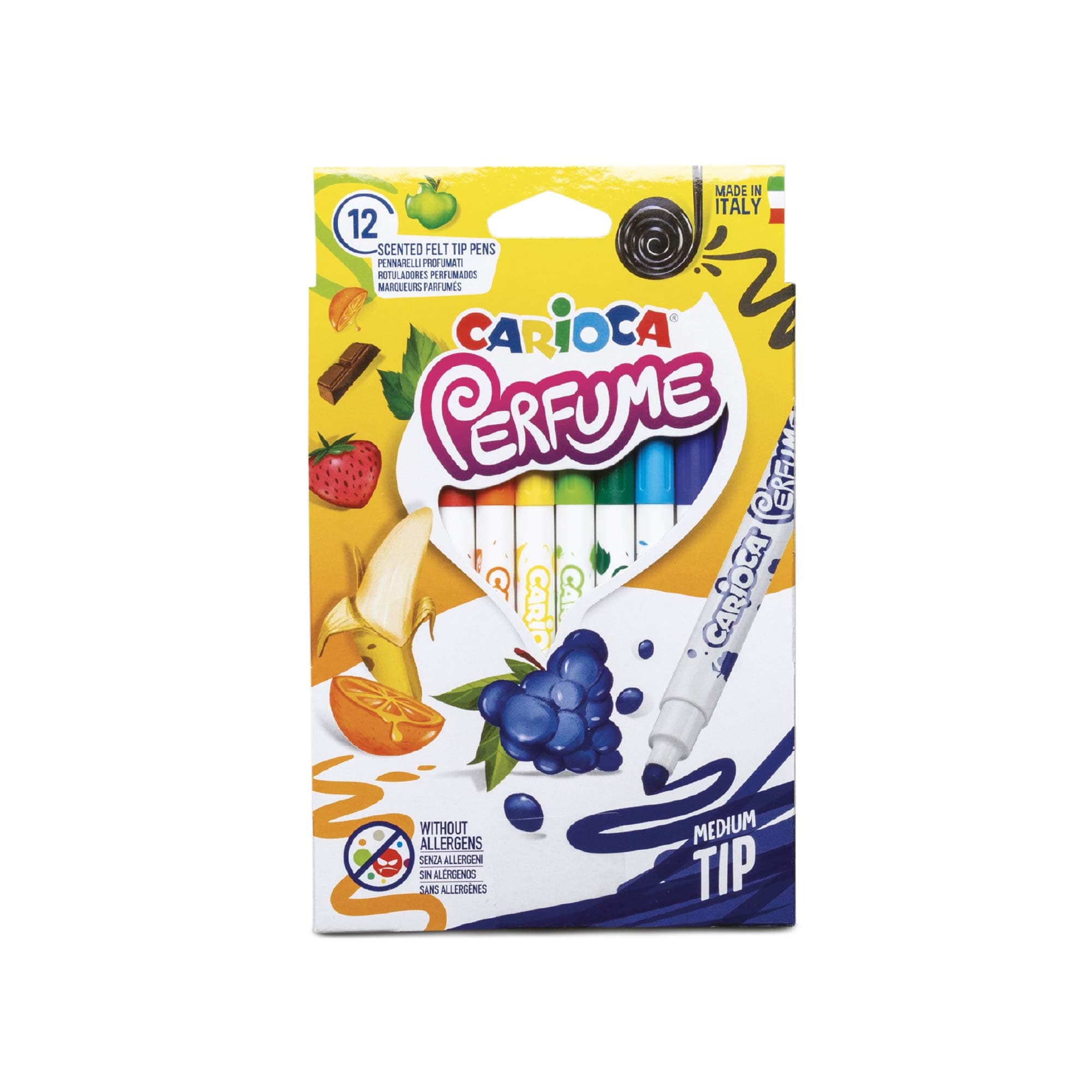 Carioca Kokulu Keçeli Boya Kalemi, 12'li