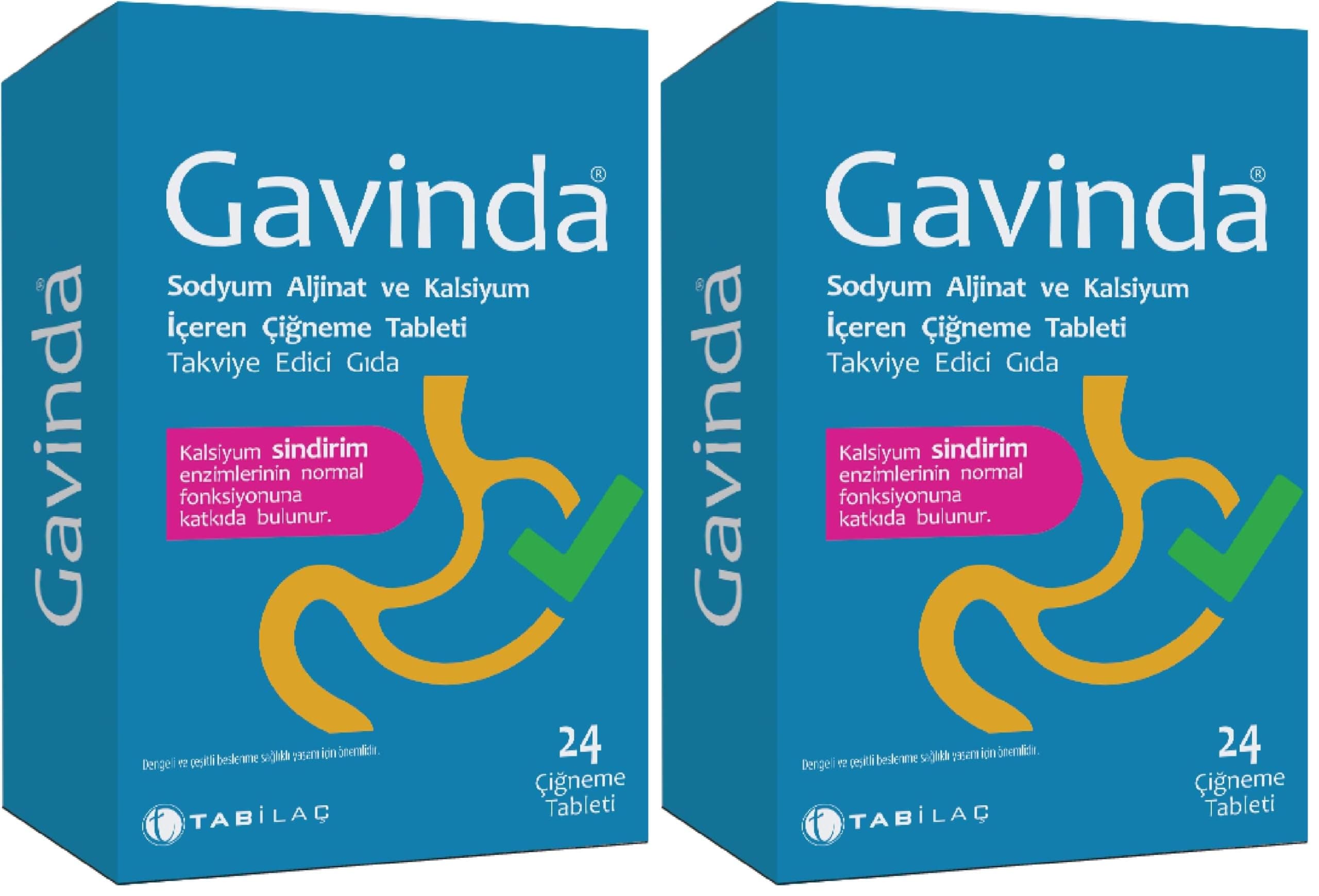 Gavinda 24 Çiğneme Tableti 83636 (2 paketi)