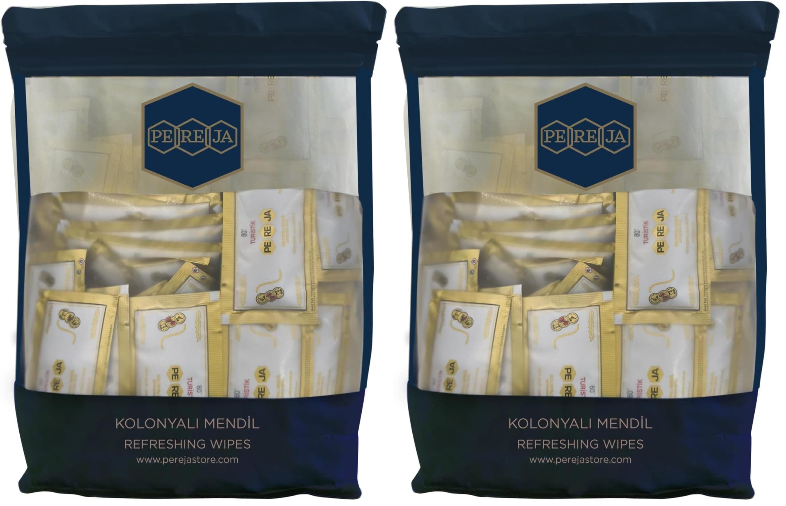 Pereja Kolonyalı Mendil 5x10 Doypack Limon (2 paketi)