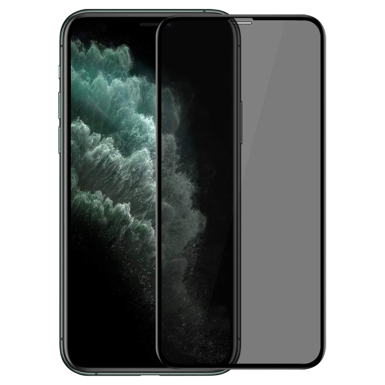 Microsonic Apple iPhone 11 Pro (5.8'') Privacy 5D Gizlilik Filtreli Cam Ekran Koruyucu Siyah [iPhone 11 Pro ile Uyumlu Ekran Koruyucu]