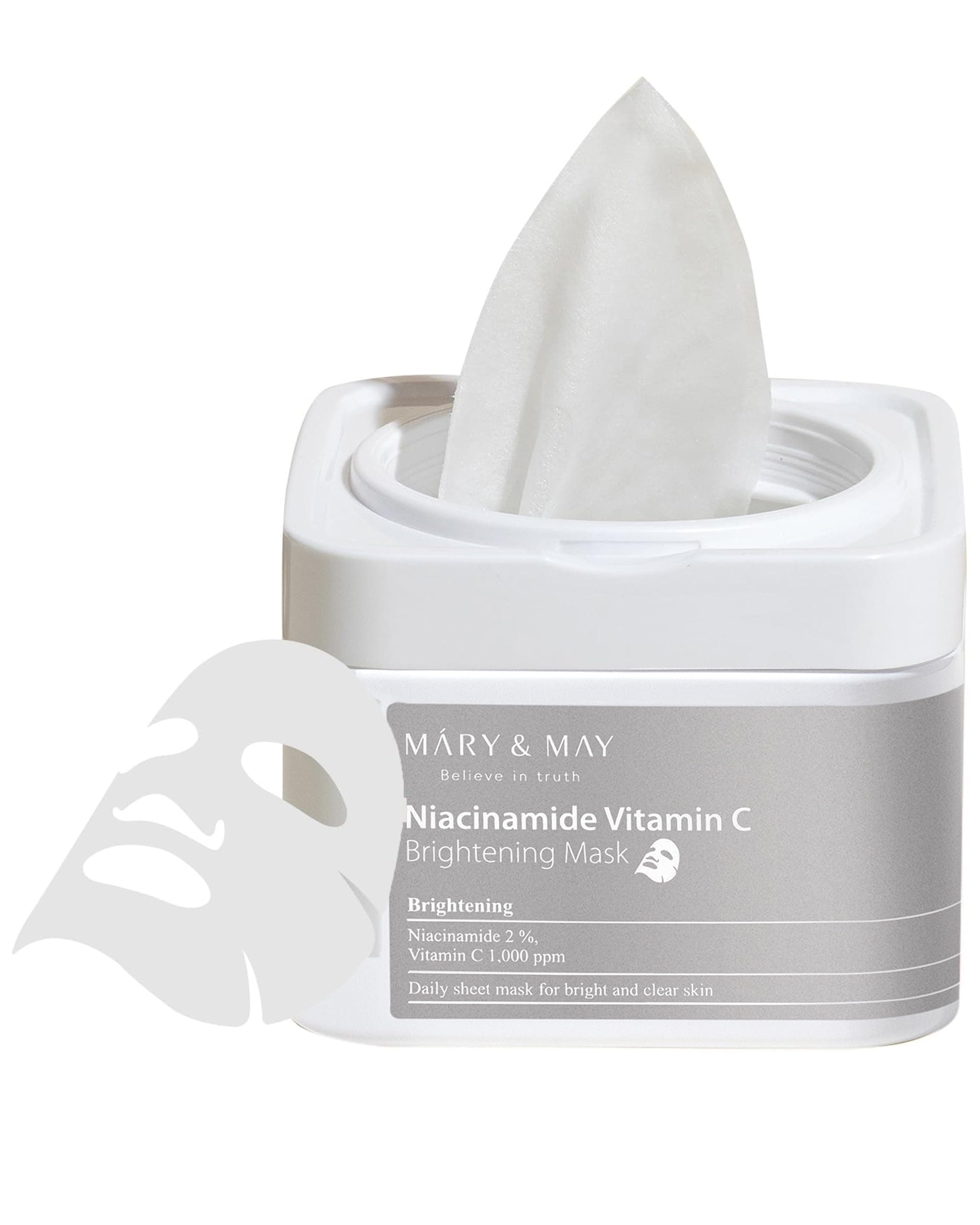 Mary&May Niacinamide + C Vitamini İçeren Aydınlatıcı Maske Paketi 1 Adet / 400 Gr
