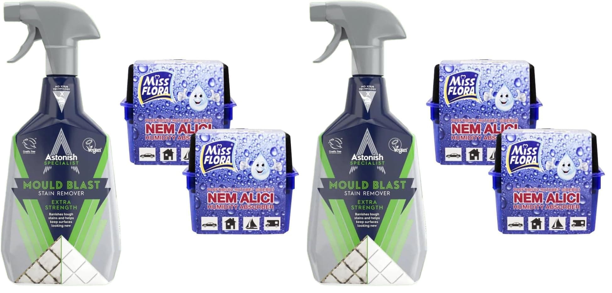 Astonish Küf Temizleyici 750 Ml + 450 G Nem Alıcı 2 Adet (2 paketi)