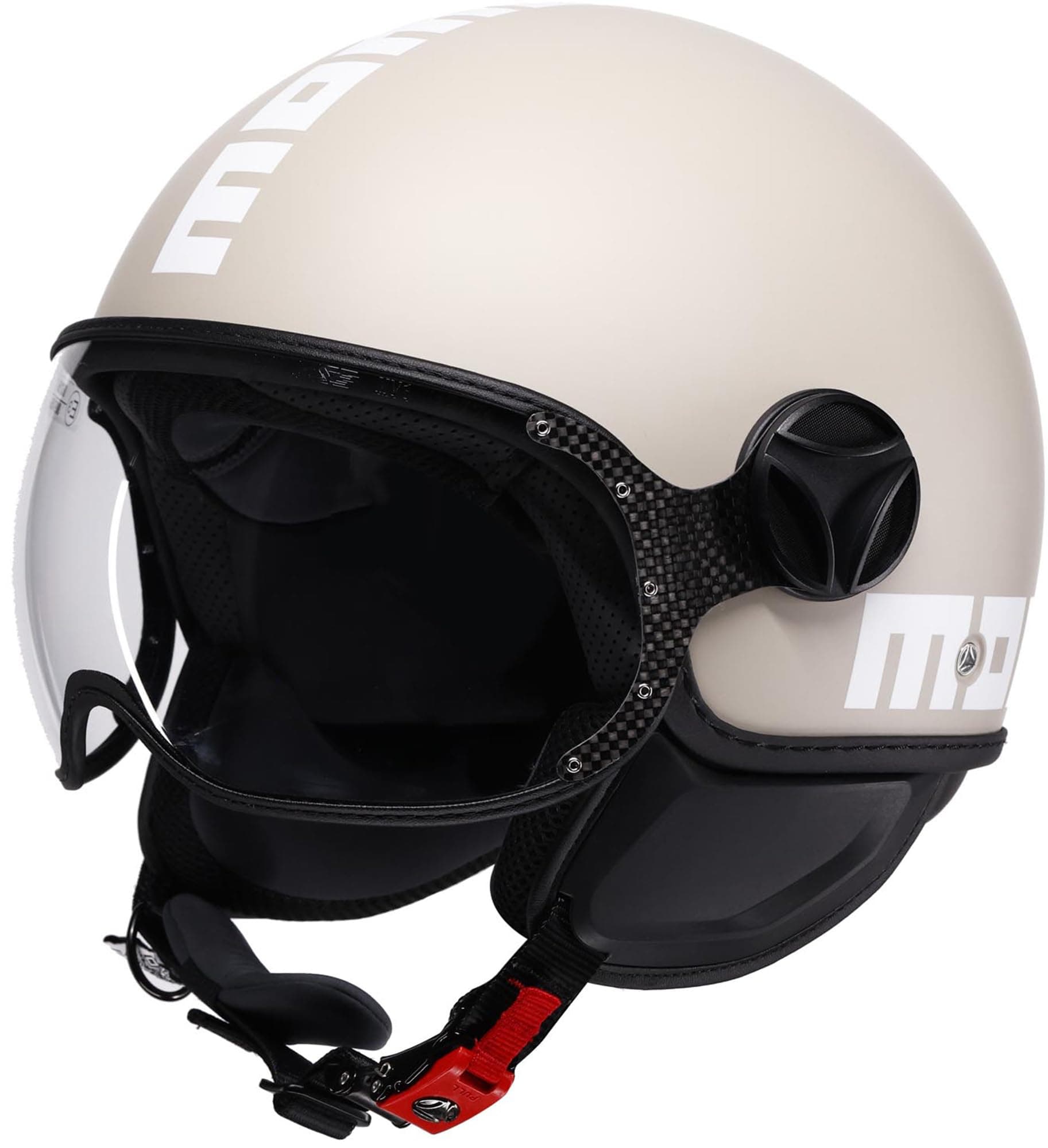 MomoDesign Fgtr Classic Candy Matt Malted Milk White Açık Kask-XL