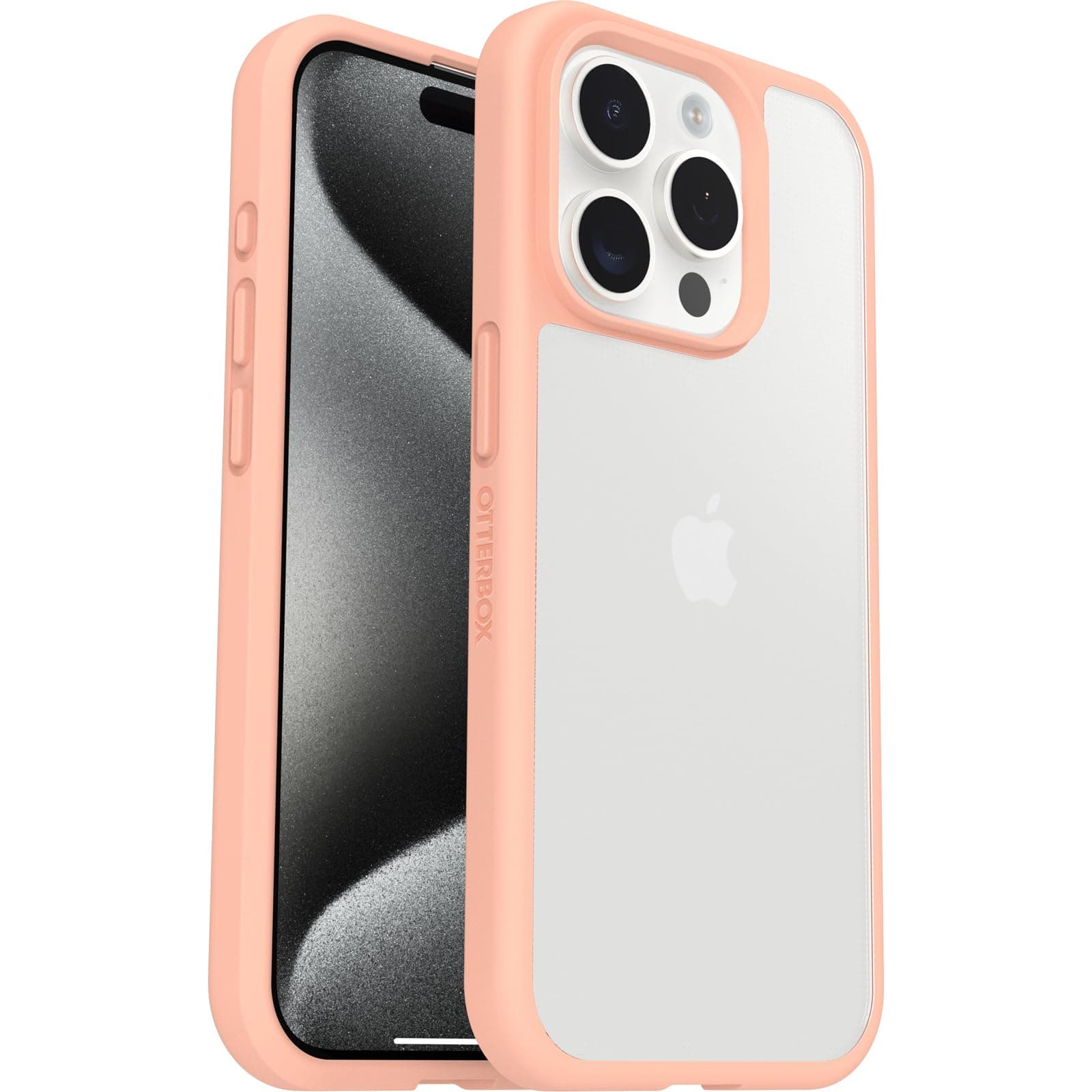 OtterBox Apple iPhone 15 Pro Sleek Kılıf, Şeffaf/Şeftali