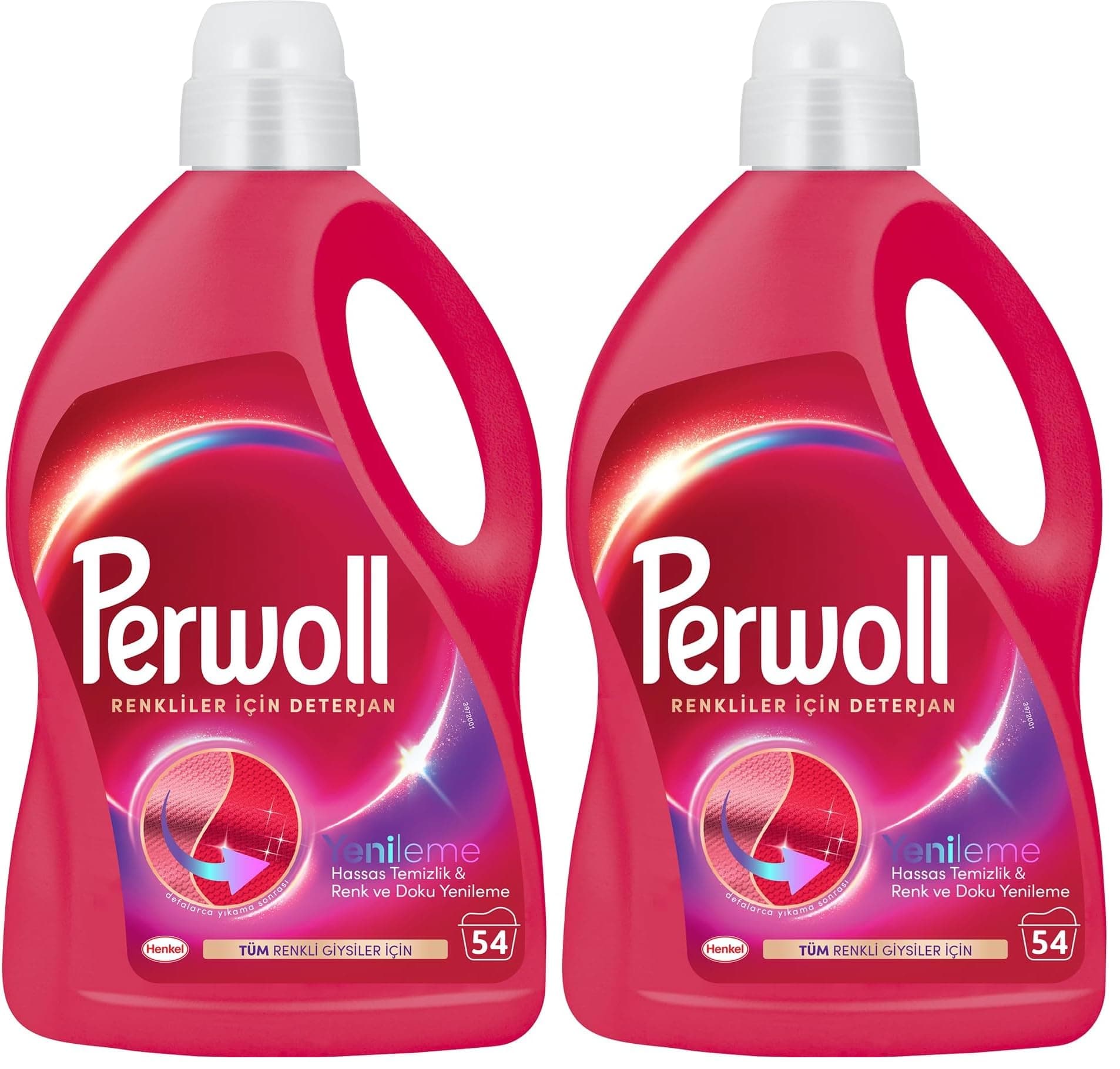 Perwoll Geliştirilmiş Renkli Sıvı Çamaşır Detarjanı 2970 ml 2li paket