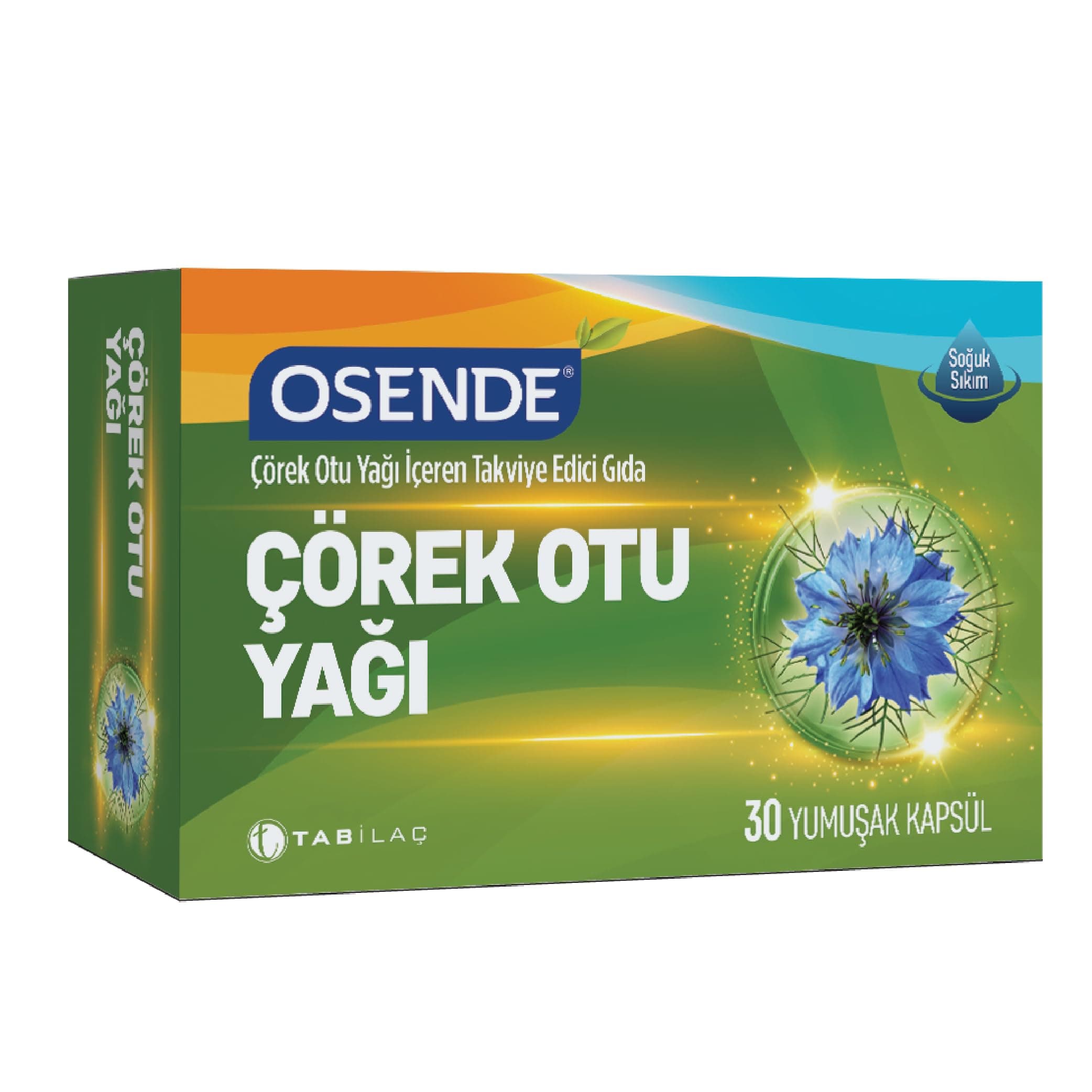 Osende Çörekotu Yağı 30 Yumuşak Kapsül Takviye Edici Gıda
