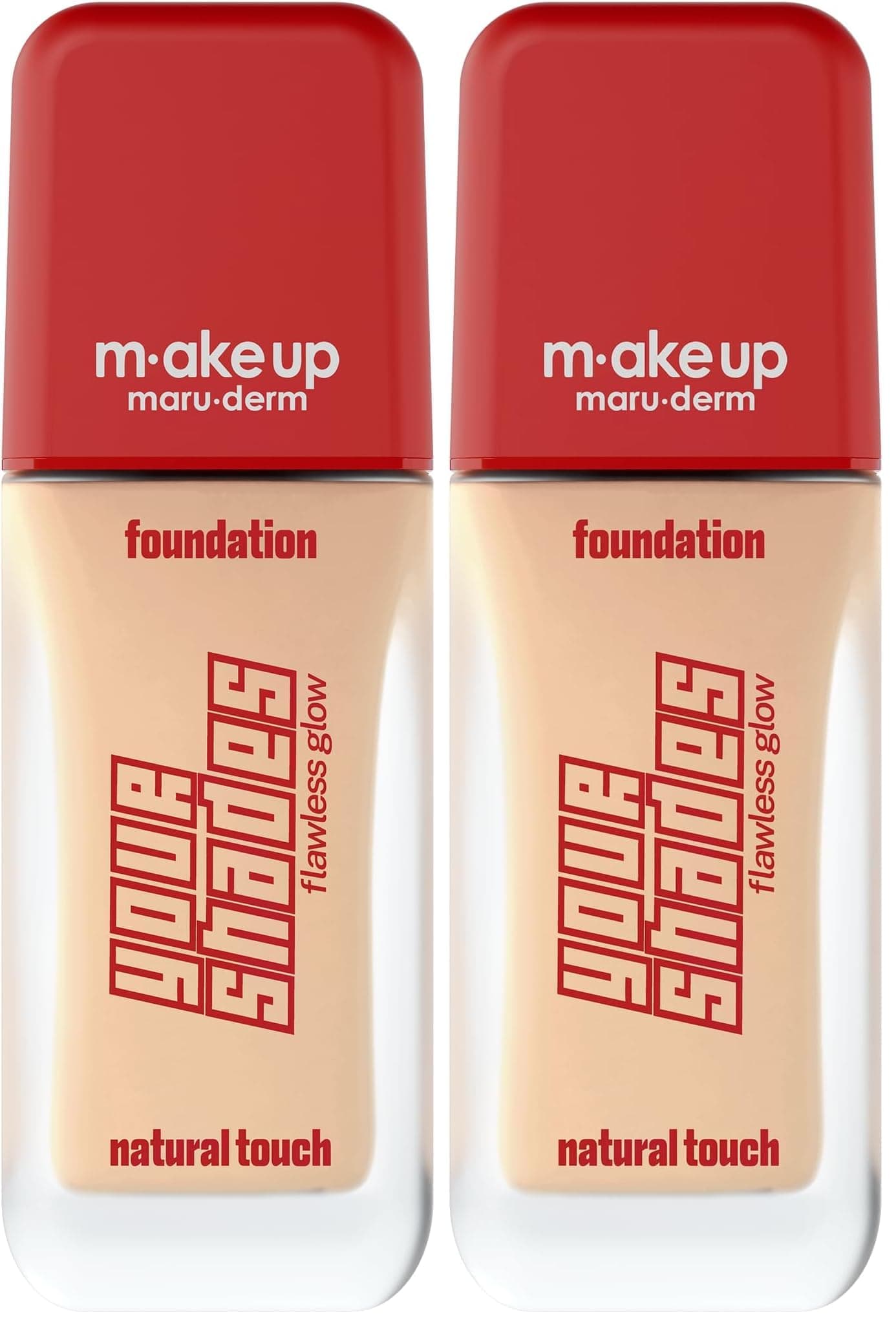 make up maruderm Pürüzsüz Görünüm Sağlayan Yarı Mat Bitişli Uzun Süre Kalıcı Fondöten 5N 30 ML (2 paketi)